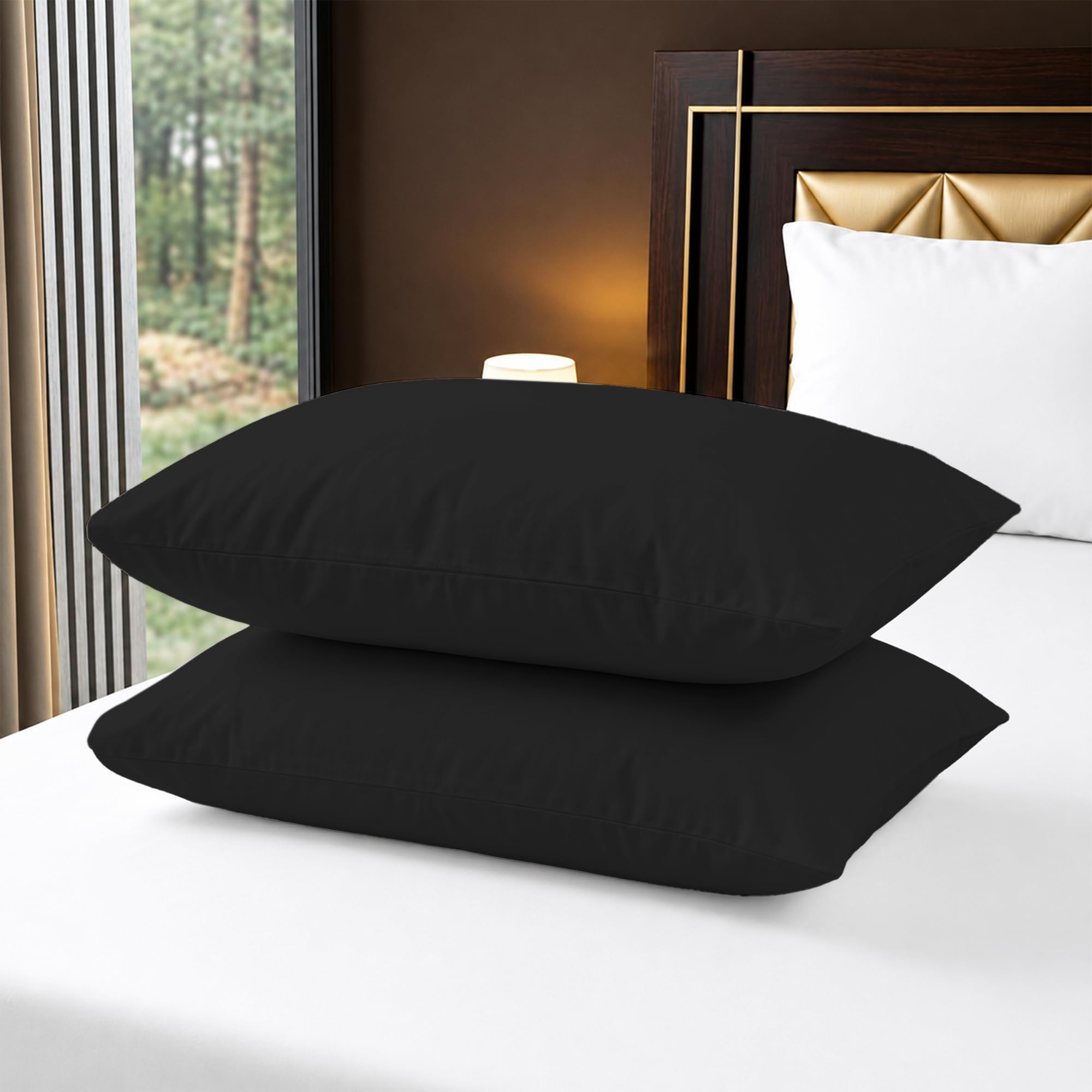 Housewife Pillowcases 2 Pack – 100% Egyptian Cotton 400TC Ultra Soft
