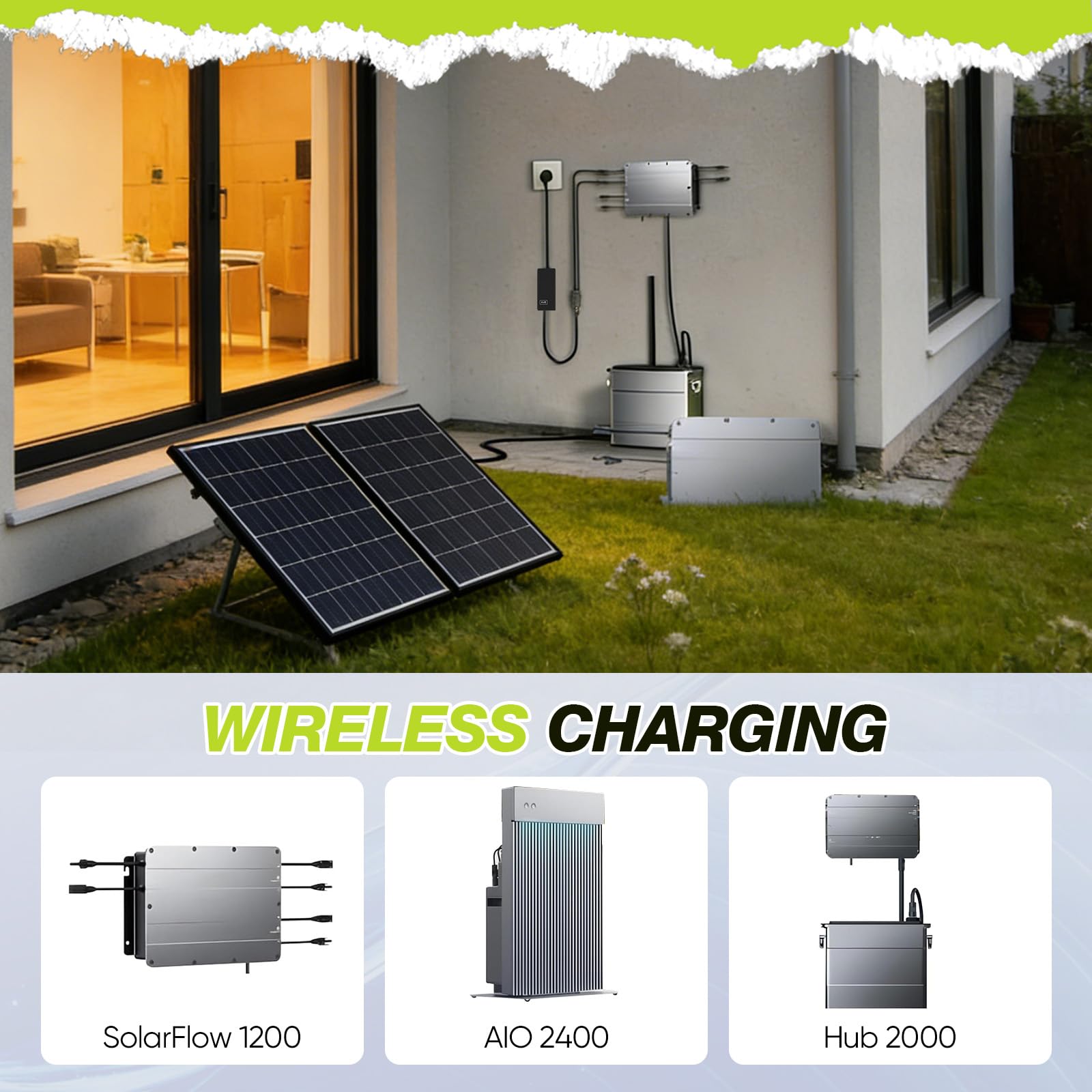 AC auf MC4 Ladegerät 162W 54V/3A für SolarFlow Solix Hub 2000 AIO 2400