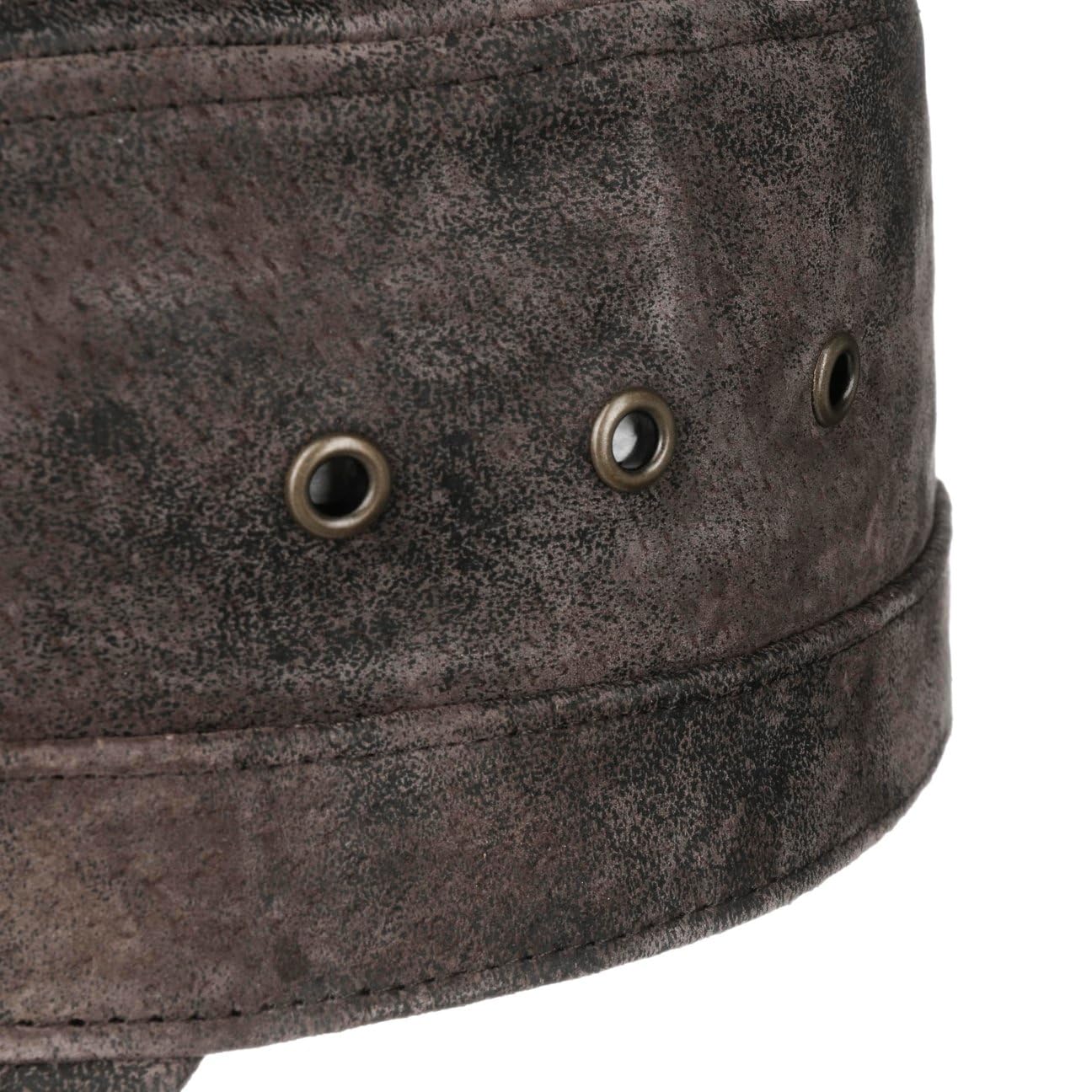 Stetson Raymore Gorra Militar Army de Piel Unicolor Hebilla Metalica Hombre Todo el ano