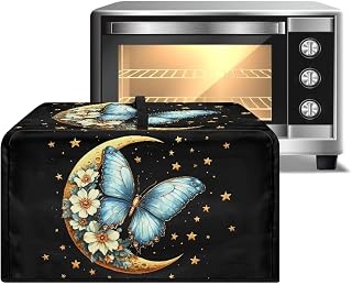 Microwave Oven Dust Cover, Butterfly Universal Polyester Fabric Dust Cover Heat-Resistant Waterproof Air Fryer Dust Cover Appliance Airfryer Dust Jacket