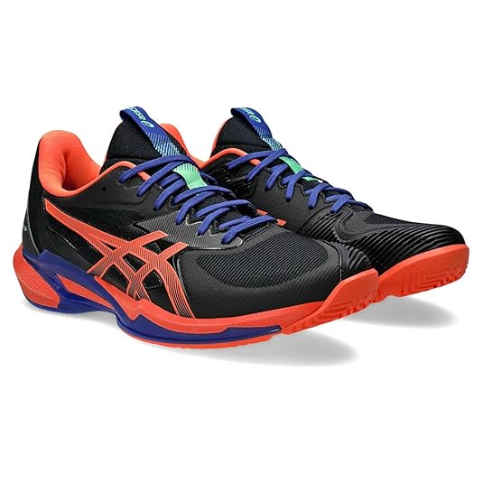 asics Solution Speed FF 　25cm Buy ASICS Mens Solution Speed FF 3 Padel Black/Vivid Coral Tennis