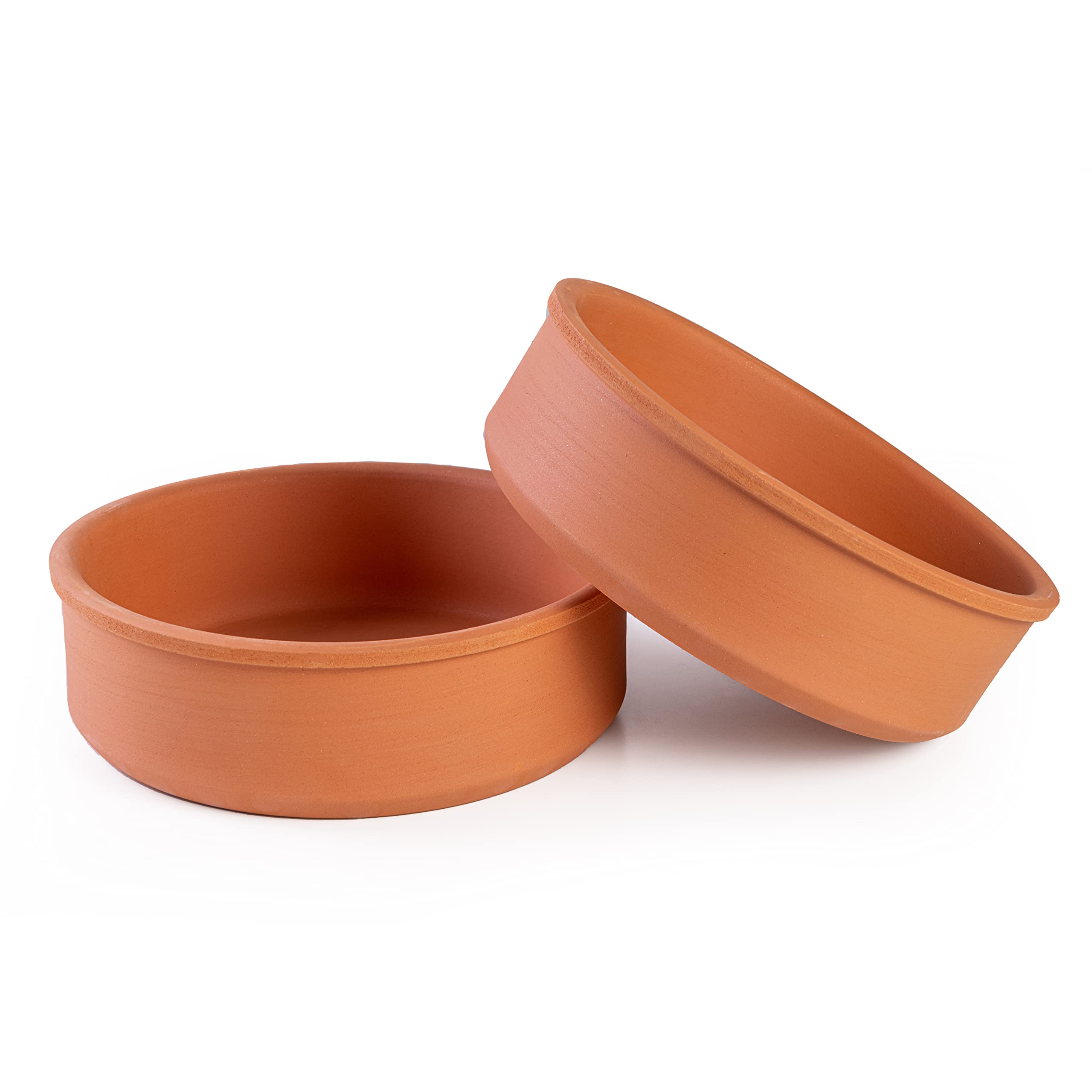 Handmade Unglazed Clay Bowls: Experience Culinary Magic with Authentic Terracotta Cooking | Safe & Microwave-Friendly | Perfect for Indian, Mexican, Korean Cuisine
