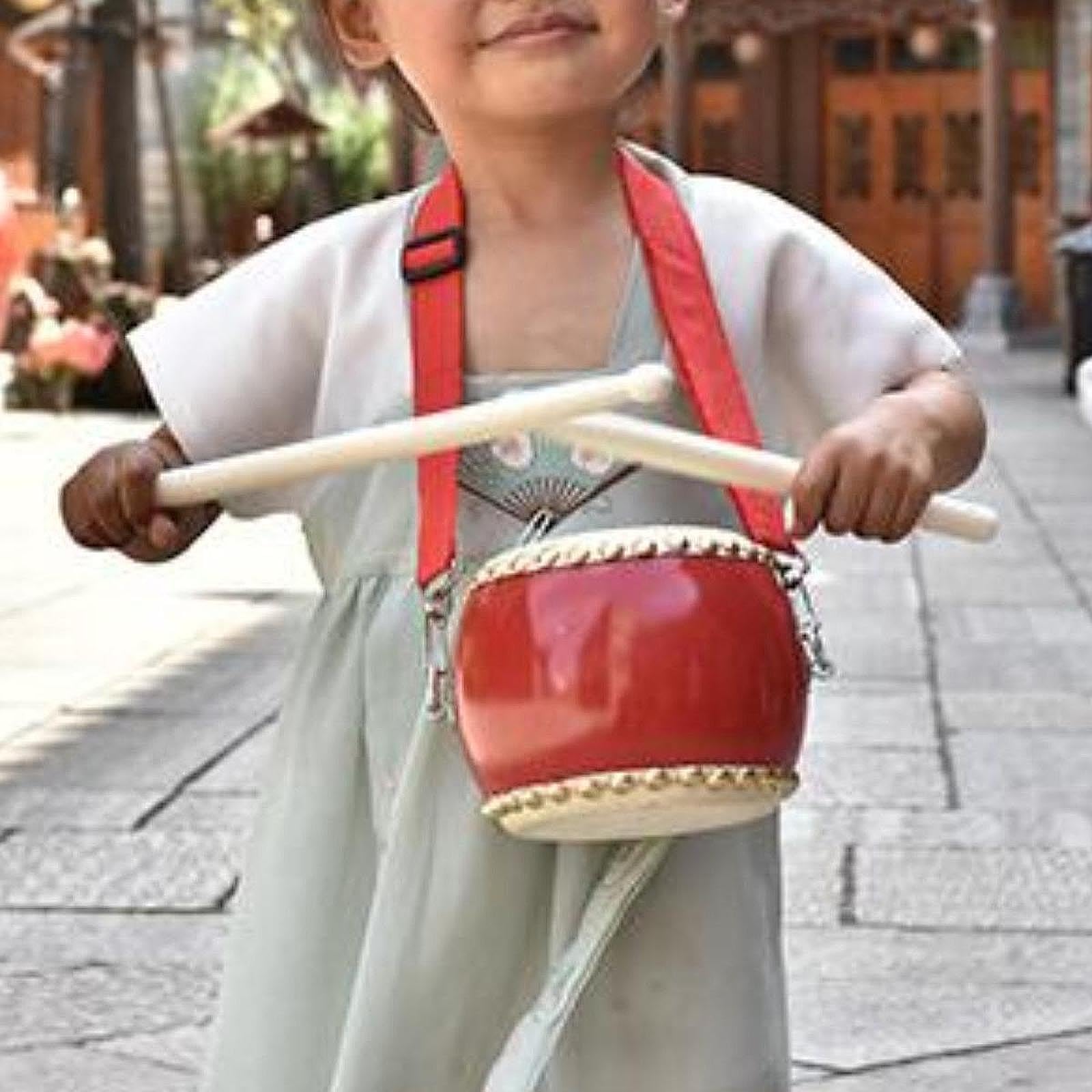Wooden Drum Set Boys Girls Musical Instrument Rhythm Party Sensory Hand Drum Musical Instruments & Gear|Percussion|Drums|Sets & Kits-image-9