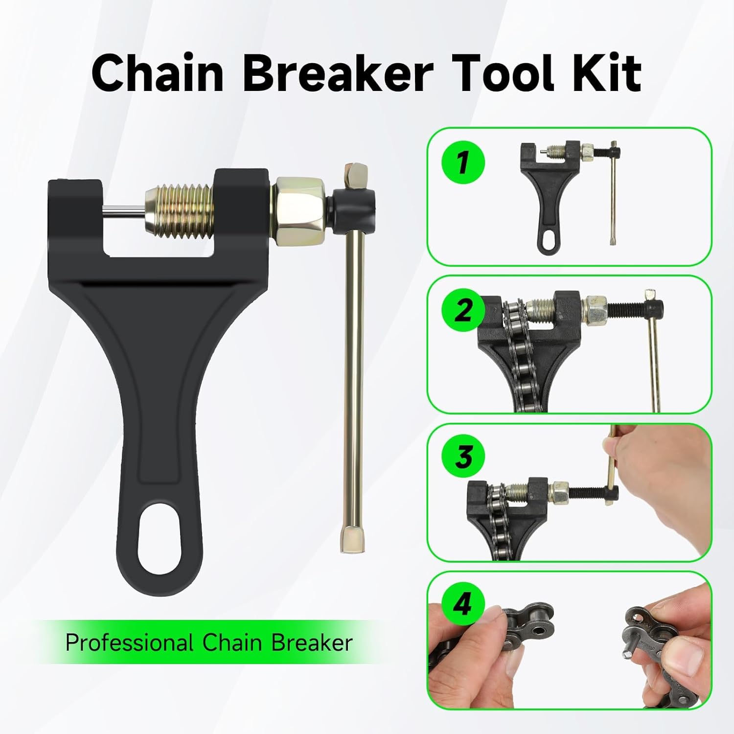 420 Chain Compatible with Tuttio Soleil01 Electric Dirt Bike E Bike, X-Ring Drive Chain Replacement for Tutto Tutti Soleil 01 Ebike Electric Bike Motorcycle Parts Accessories with Chain Breaker - Image 6