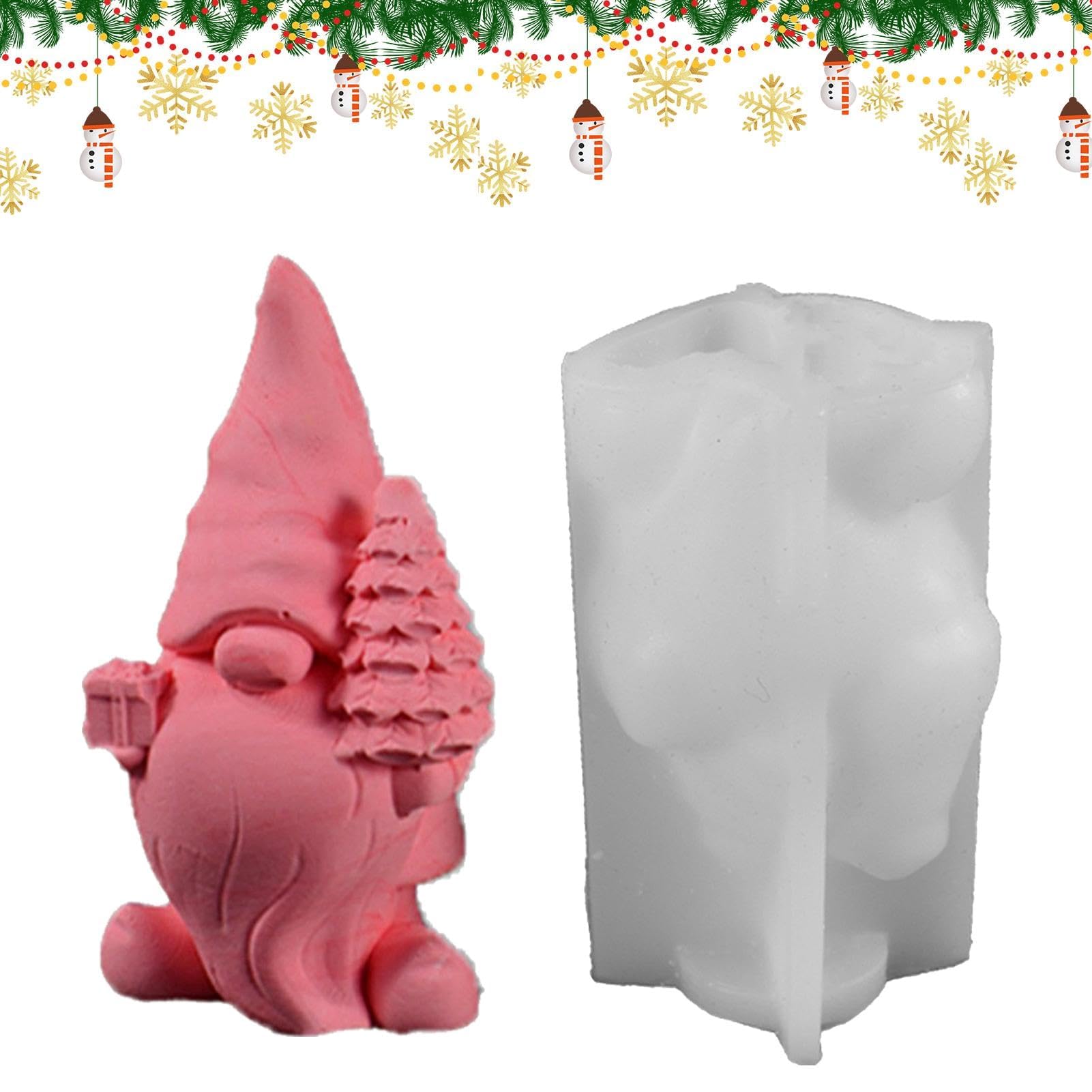 Silicona - Bastidor de la Resina de la Forma, Molde Flexible de la Escultura del gnomo para la Pascua de Acción de Gracias