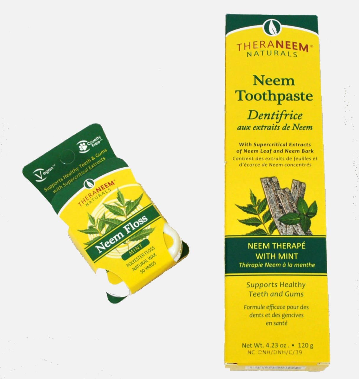 Theraneem Naturals Neem Toothpaste and Floss Bundle