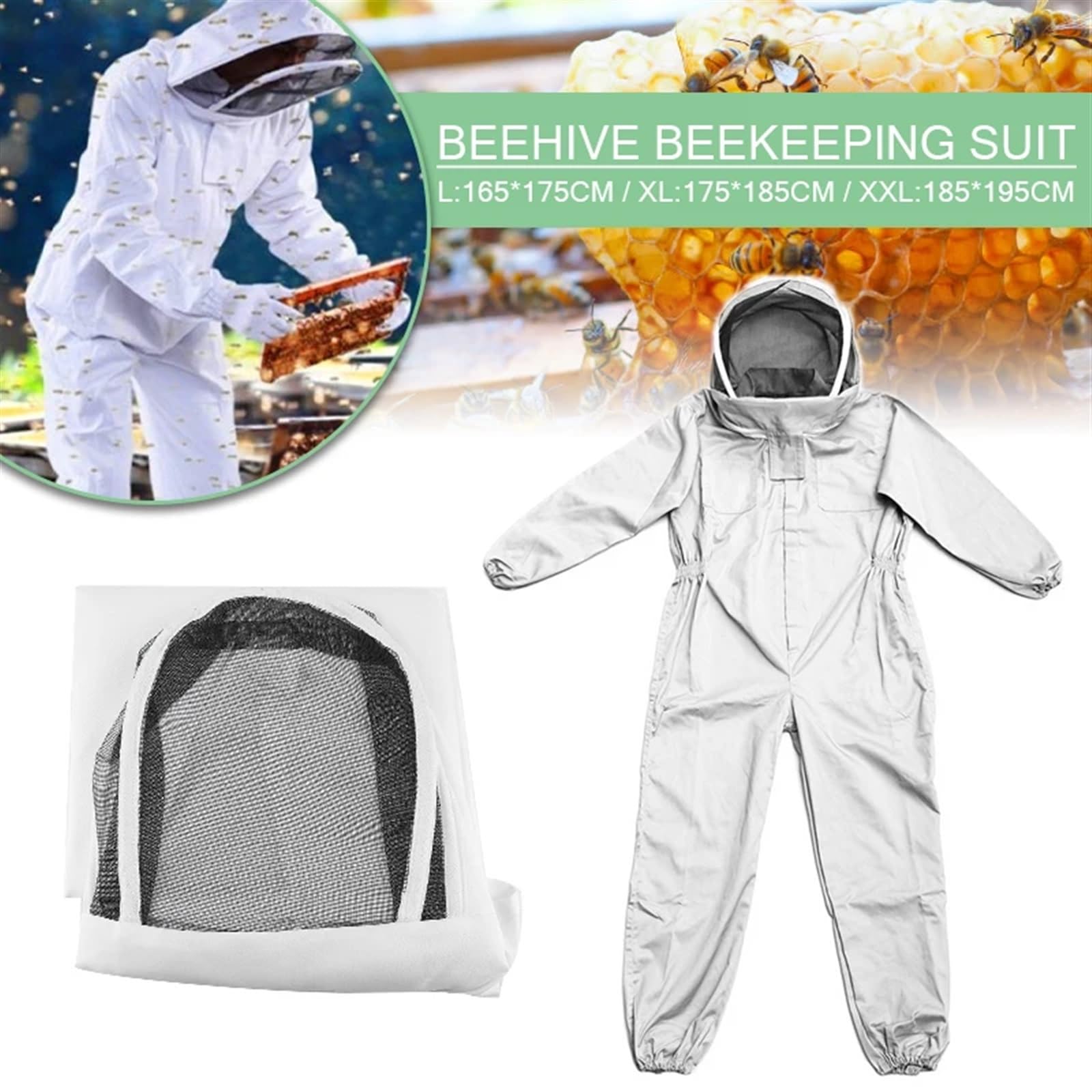 Combinaison D'Apiculture Vêtements de protection for apiculture, combinaison complète, chapeau Smock Pro, équipement de costume for abeilles, chapeau en voile, vêtements de protection for apiculteur V