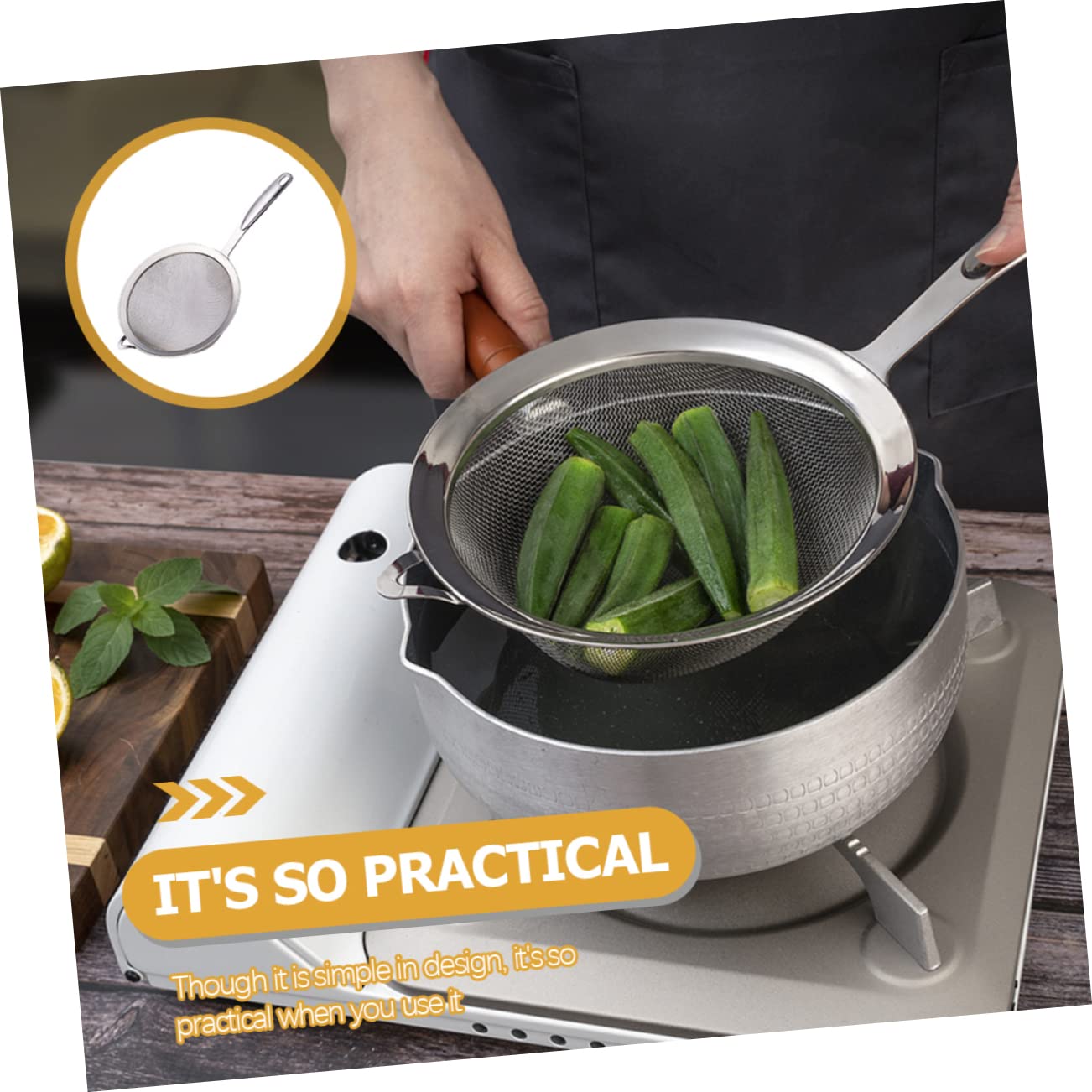 3 pezzi Setaccio per farina manuale Setaccio da cucina a maglia fine sopra il lavello Scolapasta in acciaio inossidabile Setaccio a maglie per pasta Farina Polpa Fi Forniture da cucina in acciaio ino