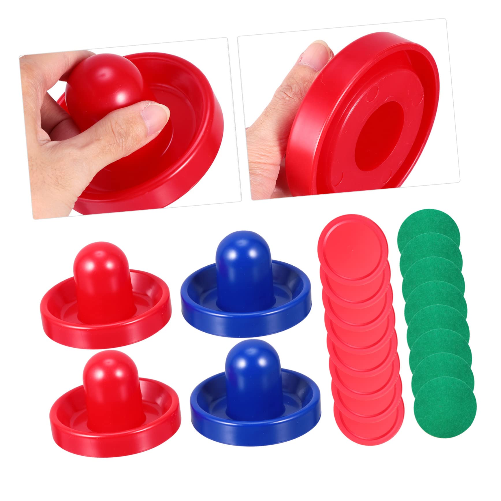 INOOMP Set 1 Gioco da Tavolo Hockey a Soffiaggio Spingitore e Disco in Plastica Resistente ad Alto Impatto, Confortevole da Impugnare, Accessori per Tavolo Hockey a Soffiaggio