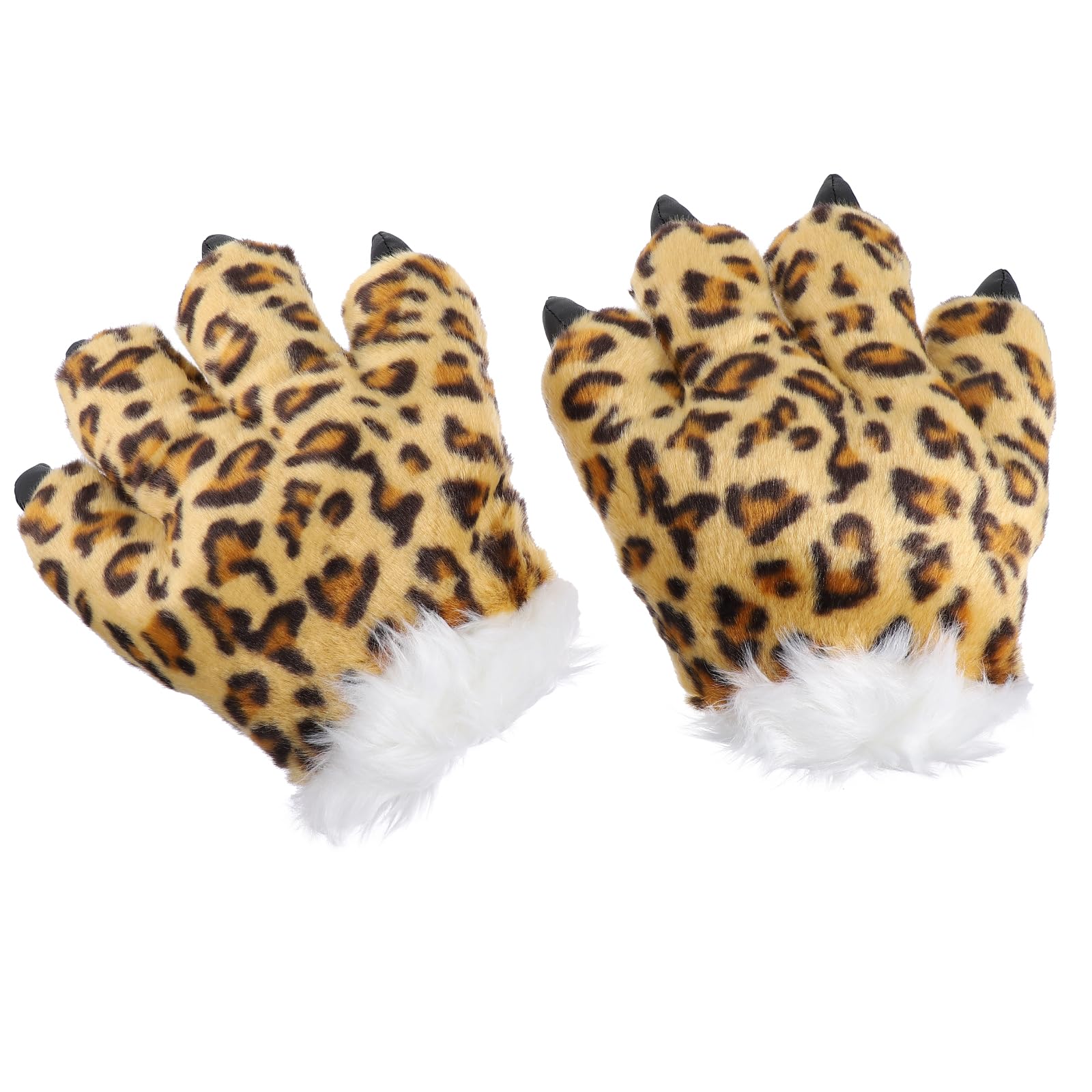 Guanti Zampa Leopardo Pelosi 1 Paio per Halloween