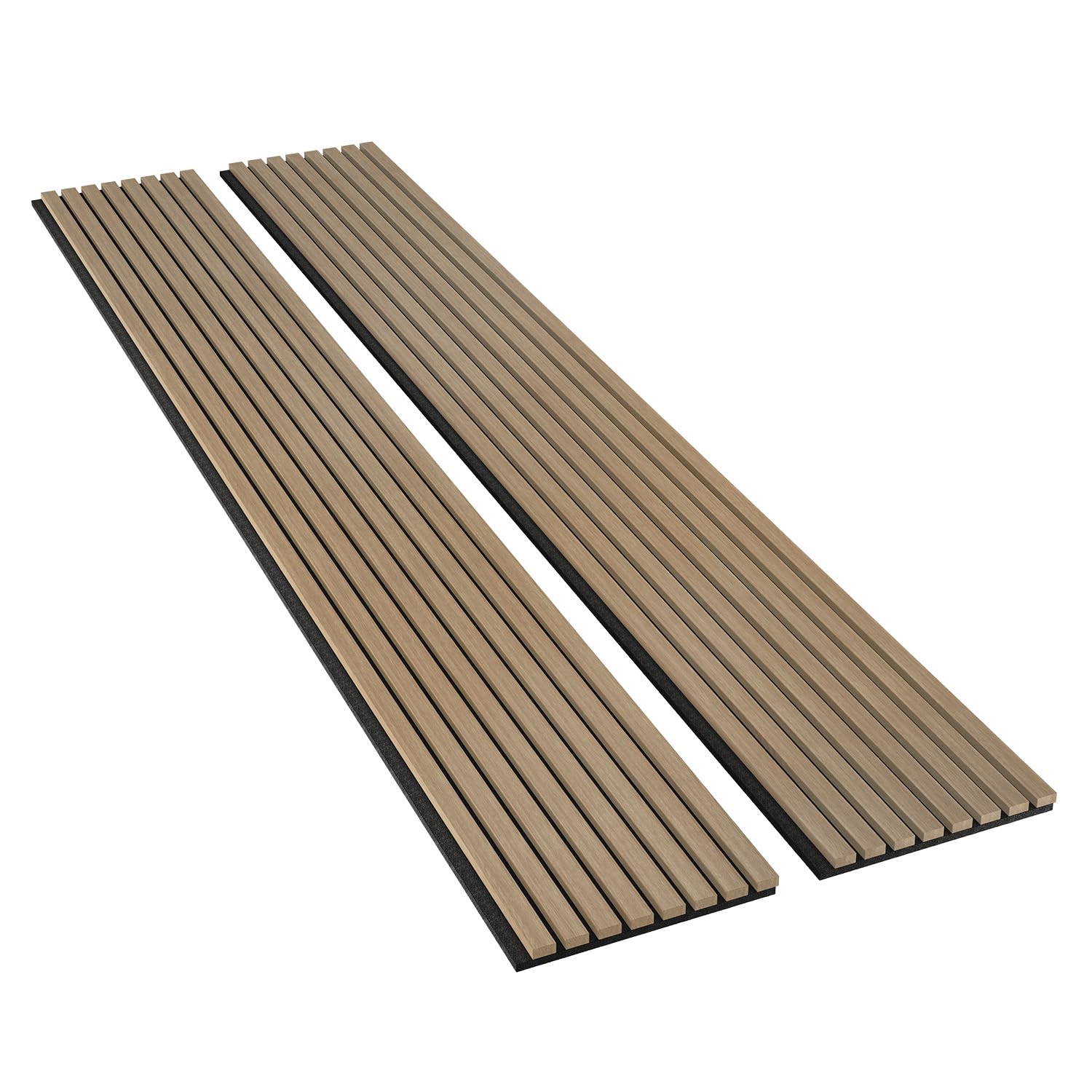 Sunny Heart Solid Wood Slat Panels for Wall 4-Piece 93.5" x 12.6" Acoustic Panels for Interior Wall Decor Noise Cancelling Soundproof 3D Fluted Sound