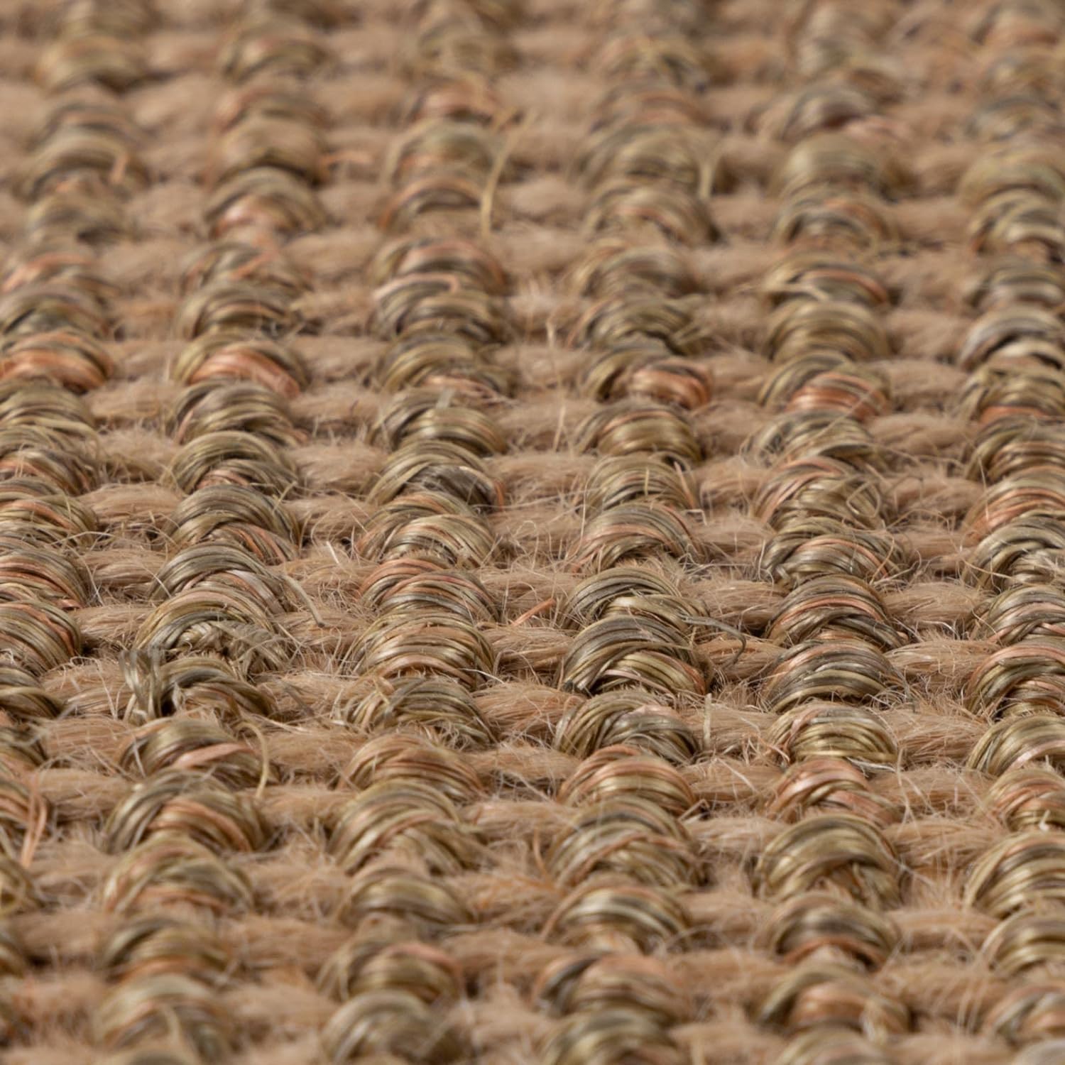 KARAT Tapis en sisal - Dos en Latex - Véritables Fibres Naturelles - Large Bordure - Facile d'entretien - Antistatique (Pola, 200 x 200 cm)