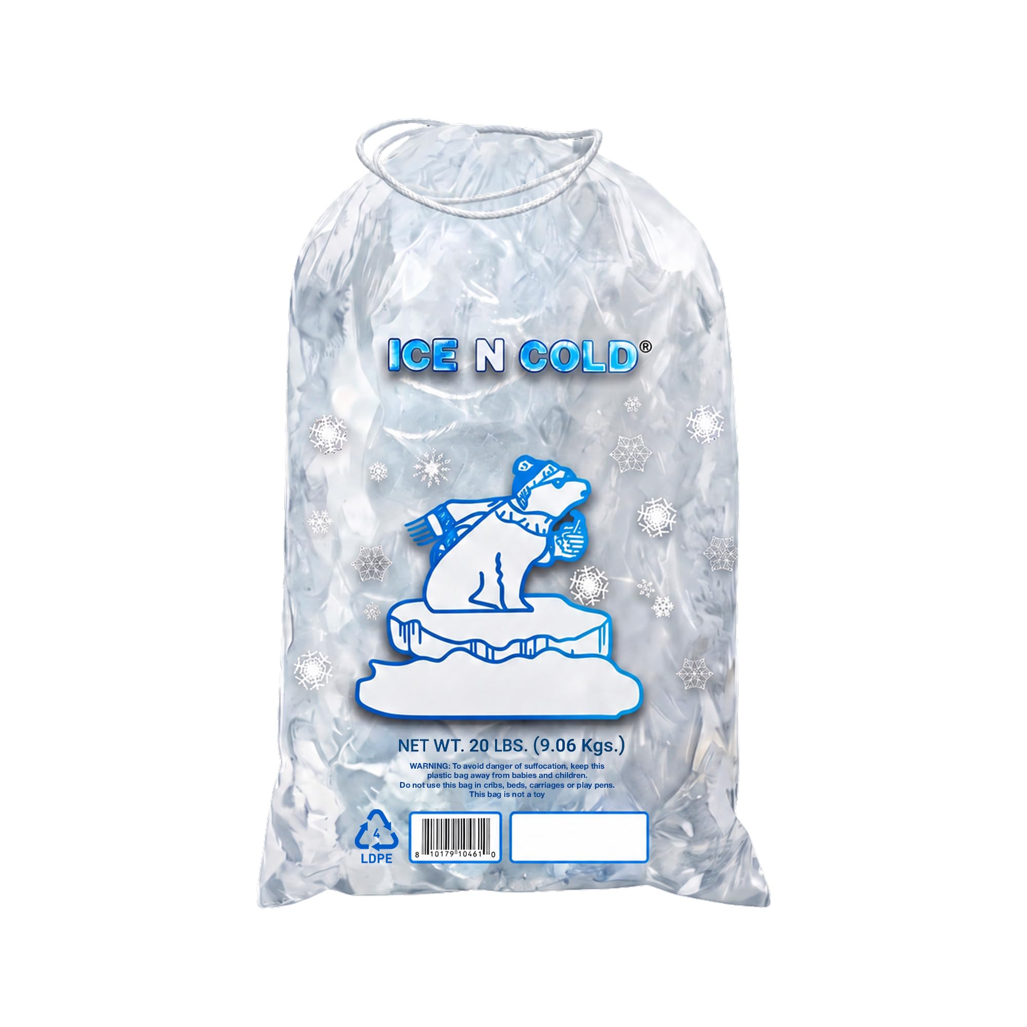 Amazon.com: ICE N COLD 20lb Ice Bags (500 ct) with Cotton String