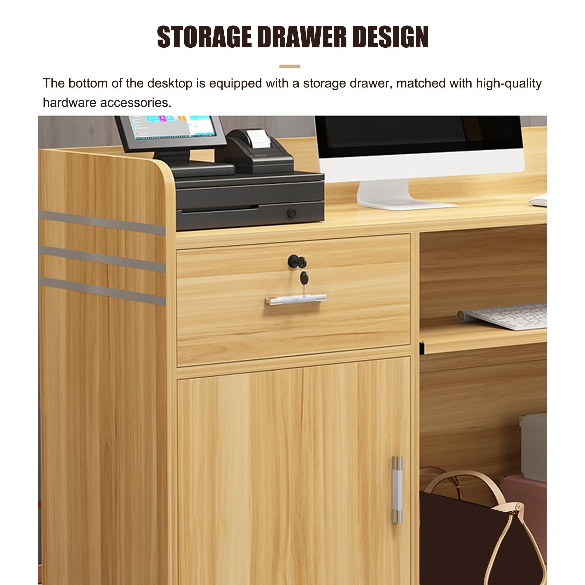 Moderner Empfangstresen Mit Schubladen - Theke Für Büro & Ladengeschäft