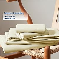 Vista 121 de Nestl Juego de funda de edredón suave de doble cepillado y cierre de botones, juego de 3 piezas: 1 funda de edredón 104 x 98 pulgadas y 2 fundas