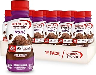 Shake MINIs, Chocolate, 22g Protein, 120 Calories, No Added Sugar, 8.75 fl oz, 12 Pack (Packaging May Vary)