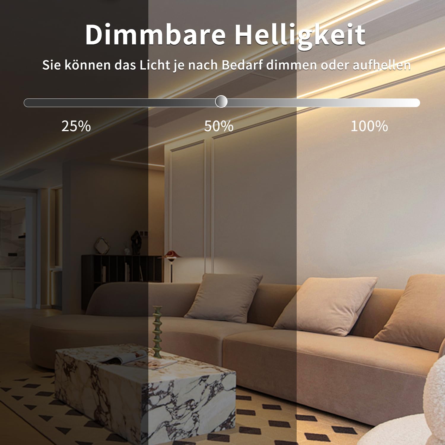 Cob Striscia LED da 15 m, controllo app, con telecomando, DC24 V, 3000 K, luce bianca calda, flessibile, dimmerabile, adatta a camera da letto, stanza, decorazione fai da te