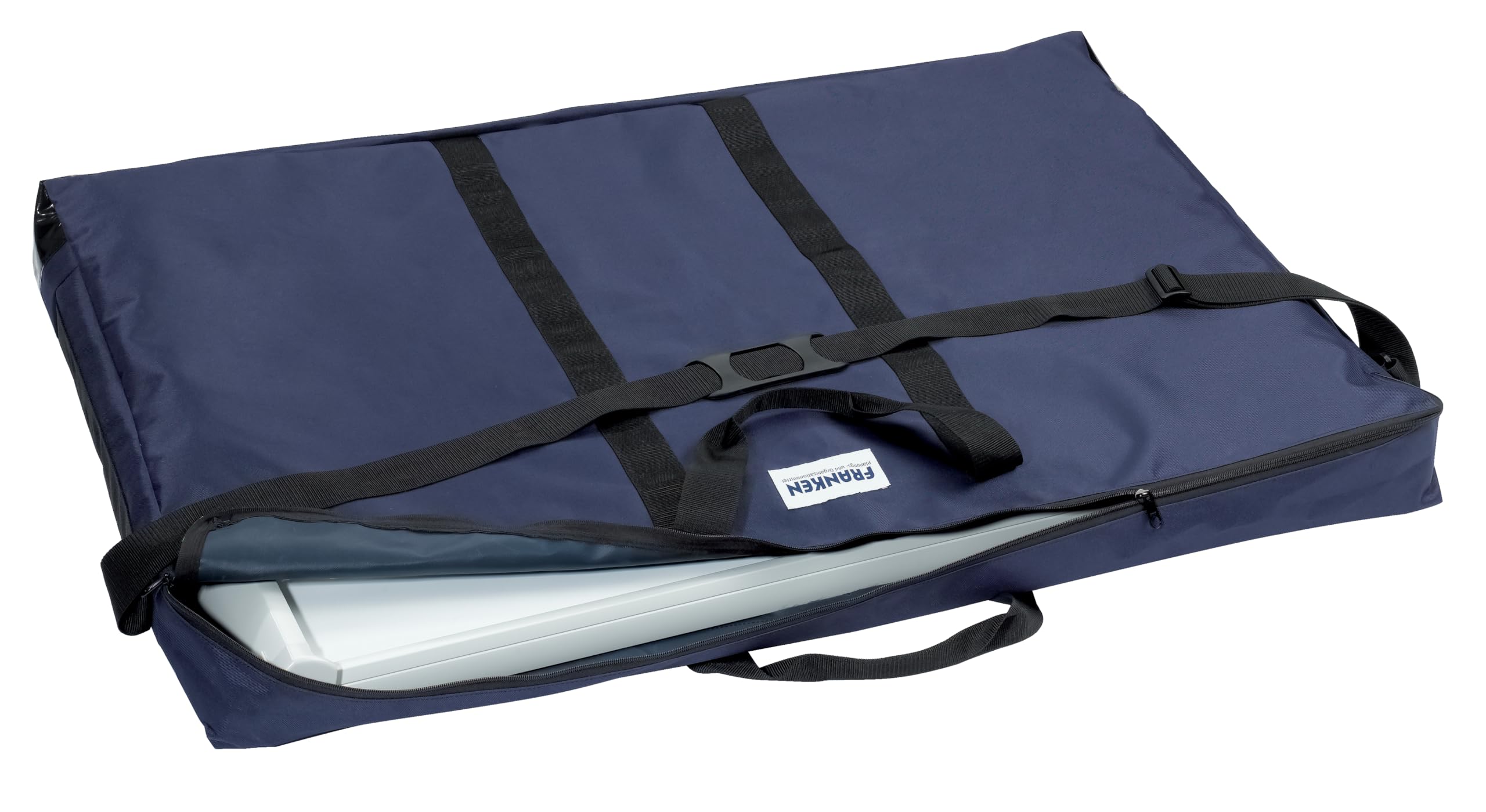 Franken FCT Tragetasche für Flipcharts mit Stativ, 110 x 73 x 12 cm, marineblau