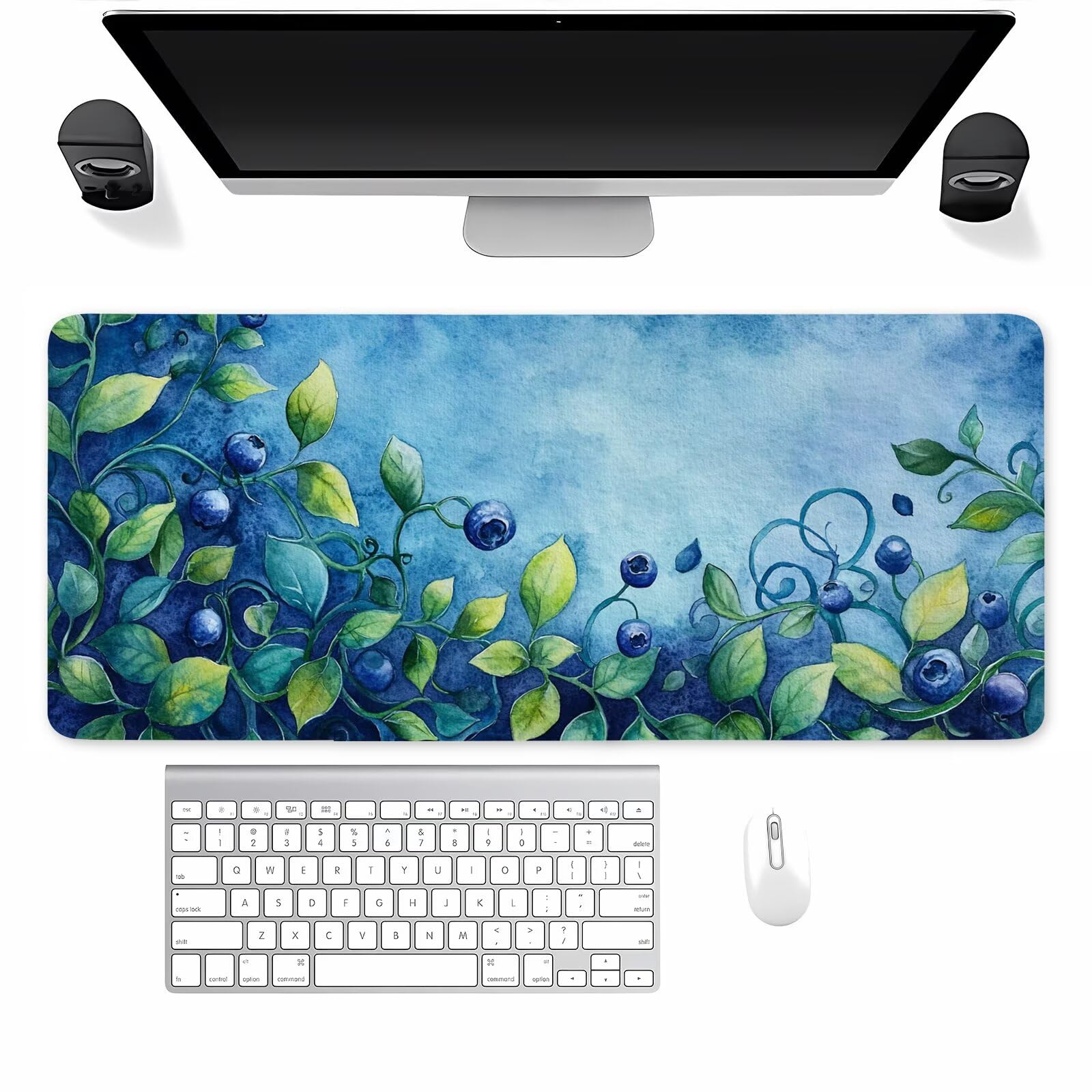 Gaming Mauspad Blau, 900x400x3mm Mousepad XXL