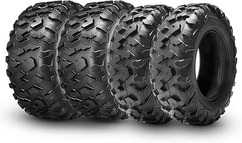 HALBERD Neumáticos cuatrimoto, neumáticos ATV 24x8-12 y 24x9-11, 6PR 24x8x12, 24x9x11, neumáticos todoterreno ATV UTV todoterreno para Honda