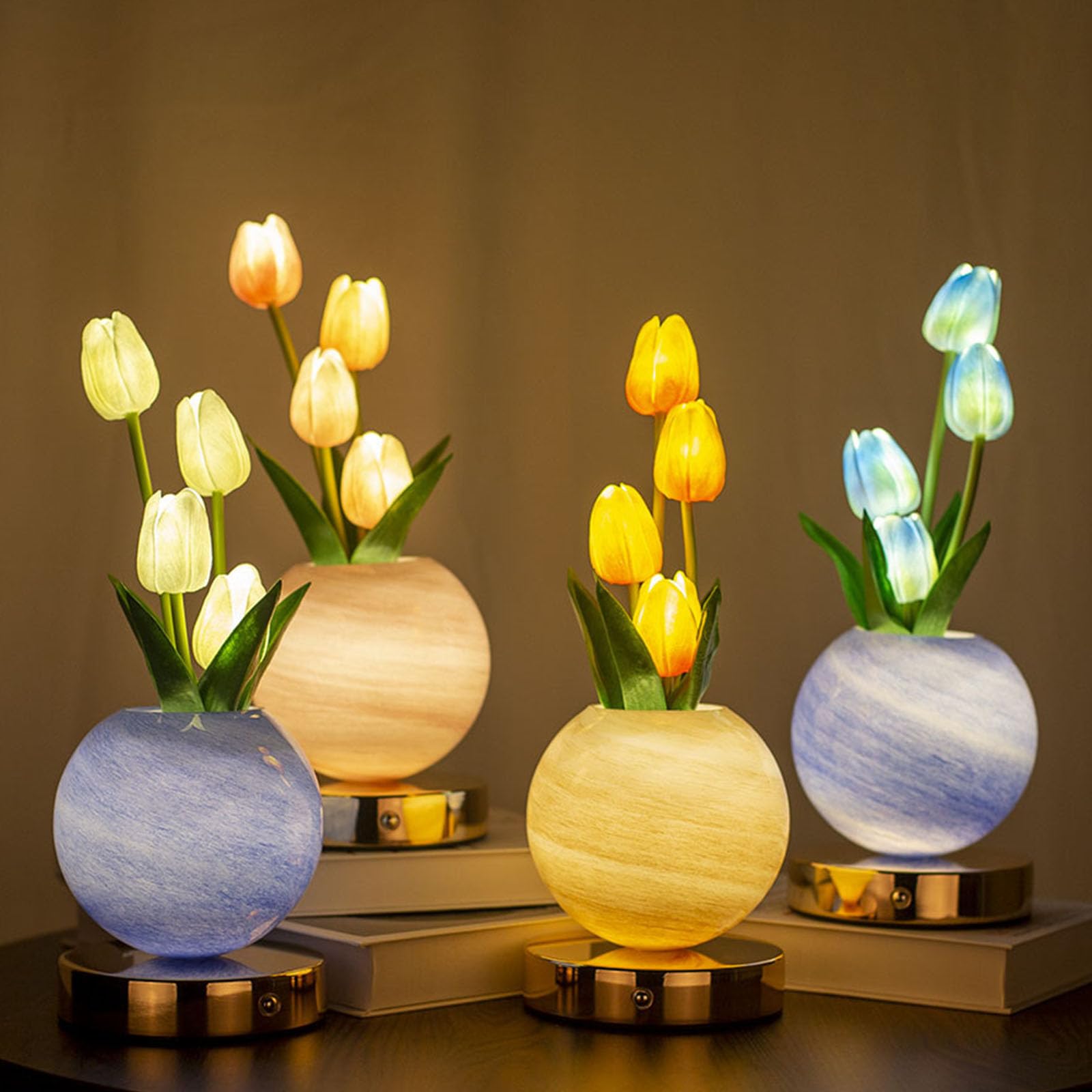 Moderno Decorativo LED Fiore Luce Pratica Forma Fiore Lampada Da Comodino Texture Decorazione Della Casa per Qualsiasi Camera Lampada Blossomy LED