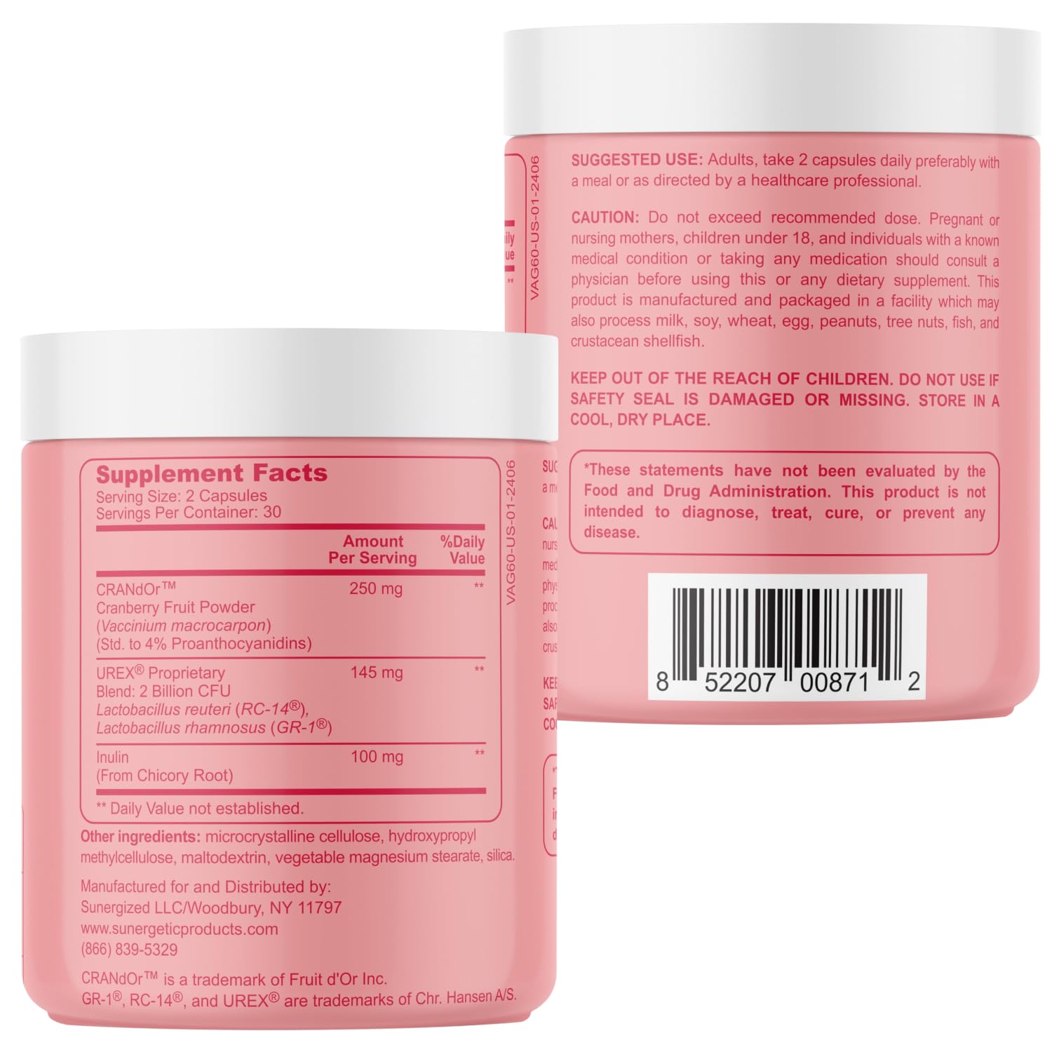Premium Vaginal Probiotics for Women – Clinically Studied Lactobacillus Vaginal Probiotic with Prebiotic & Cranberry to Balance PH, Reduce Odor, Urinary Tract Support & Feminine Health – 60 Capsules — Amazon image 8
