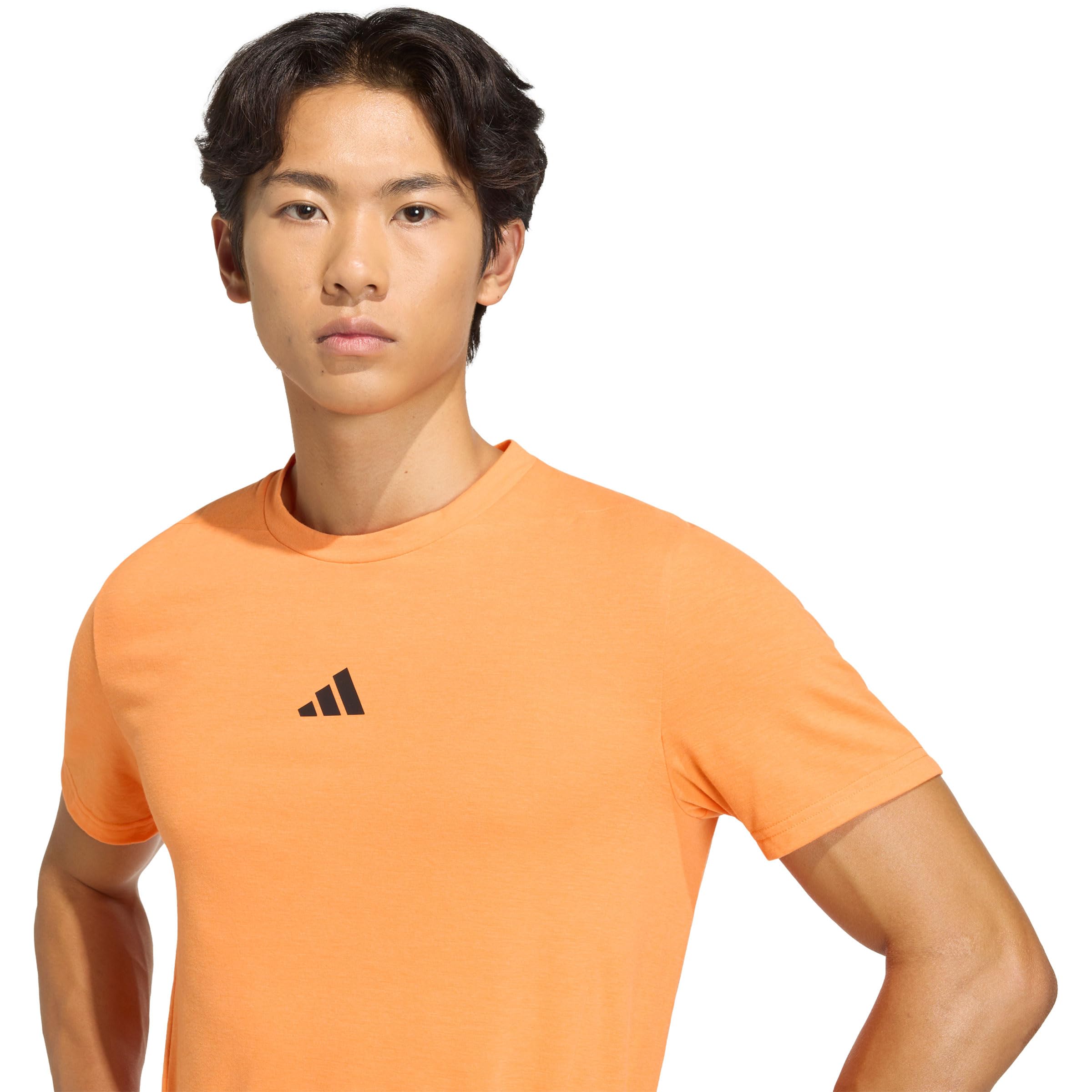 adidas Herren D4T Workout T-Shirt, Pure orange, XL