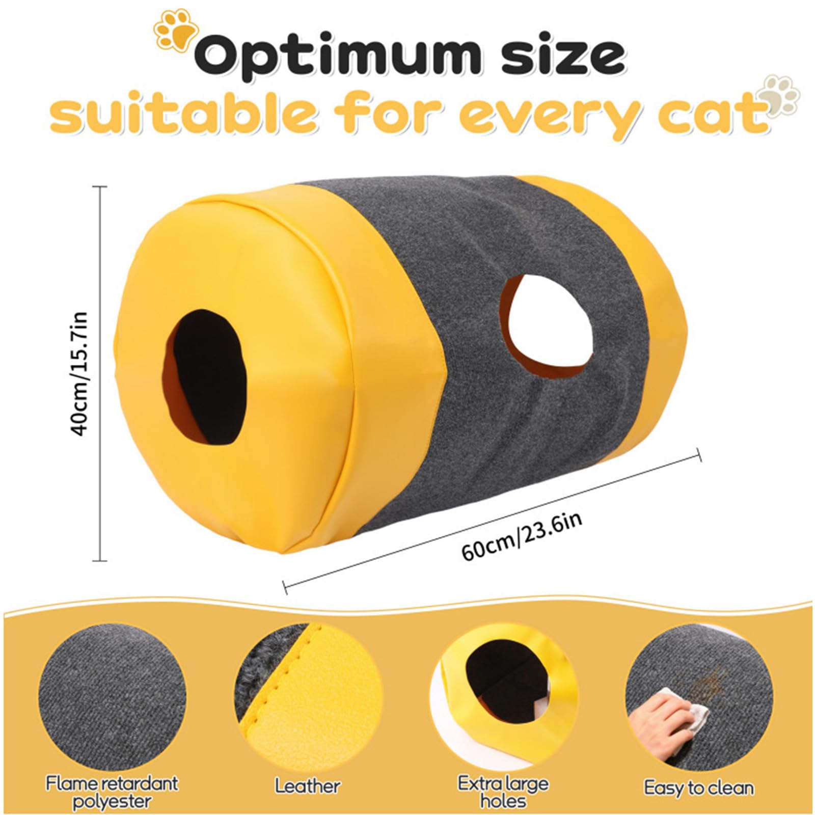 Almohadilla para Mascotas Convertible para albergar y Hacer túneles para Gatos Que promueven Ejercicio y la relajación en Entorno del hogar Alfombras fáciles de Limpiar