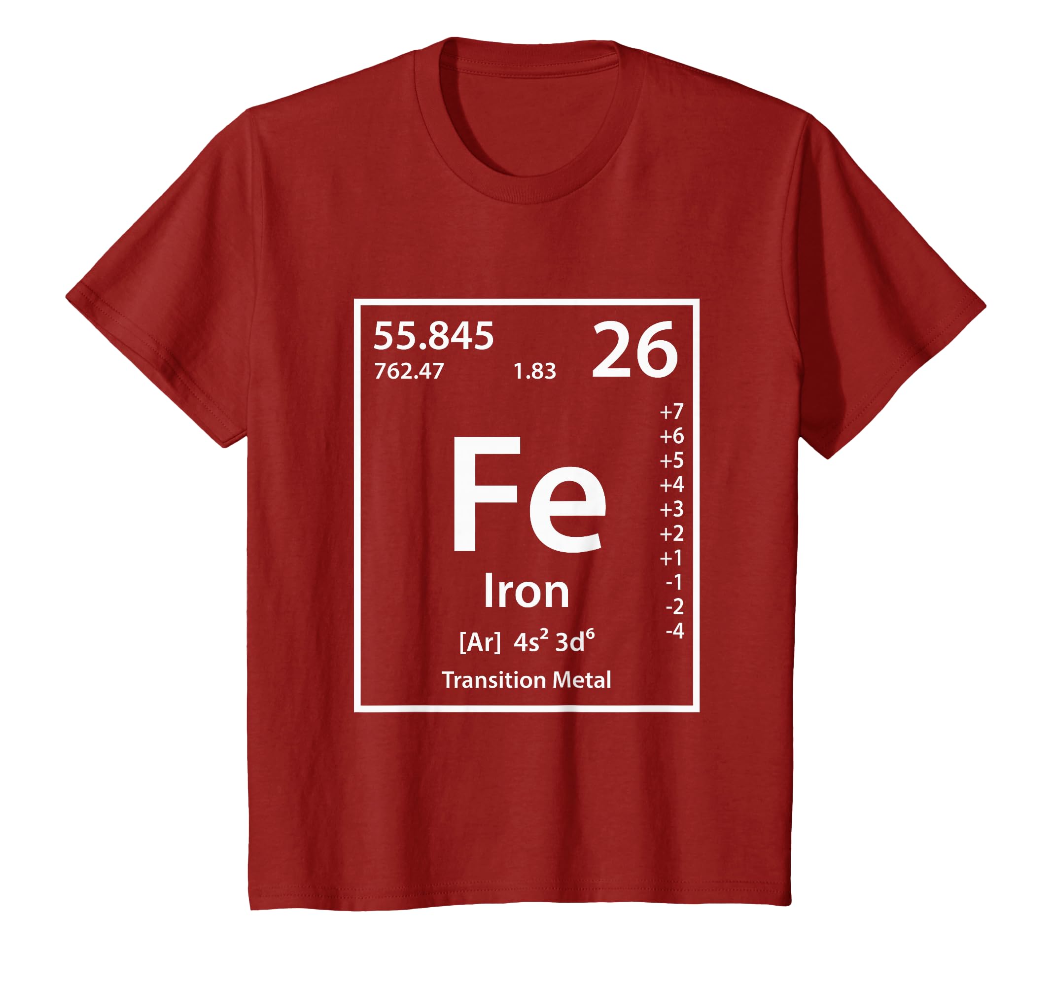 Amazon | 鉄の元素周期表Tシャツ Tシャツ | Tシャツ・カットソー 通販