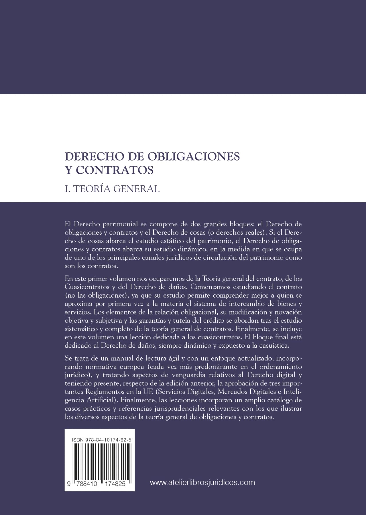 Derecho de Obligaciones y contratos I. Teoria General. 2ª edición