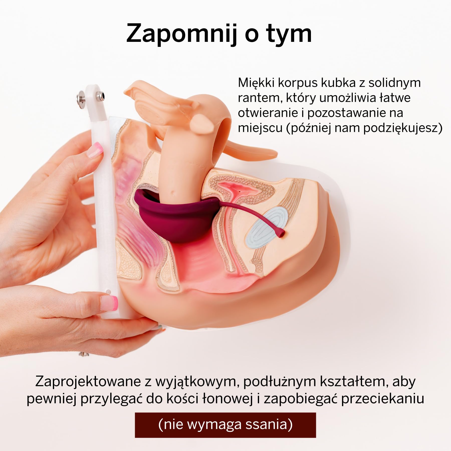 Pixie krążek menstruacyjny – miękki i wielokrotnego użytku – wykonany w 100% z silikonu medycznego – bez metali i substancji szkodliwych – czas noszenia 12 godzin – usuwa jak tampon – rozmiar mały