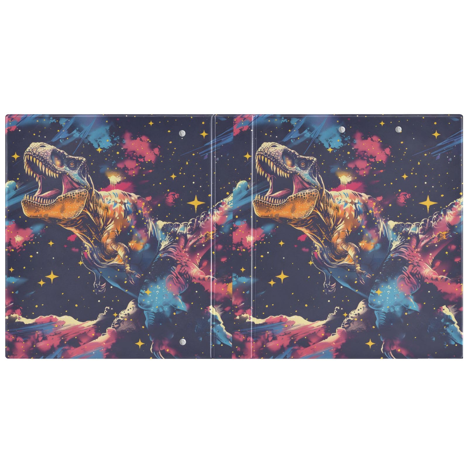 T-rex - Raccoglitore a 3 anelli, 3,8 cm, contiene 200 fogli con 3 tasche interne in PVC trasparente, per scuola e ufficio
