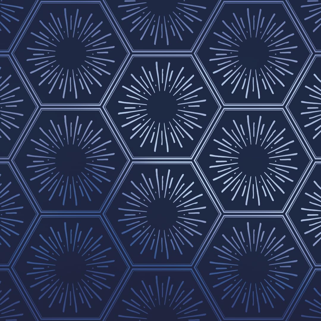 Papier peint amovible bleu royal pour rénover sans colle Tempaper 52cm