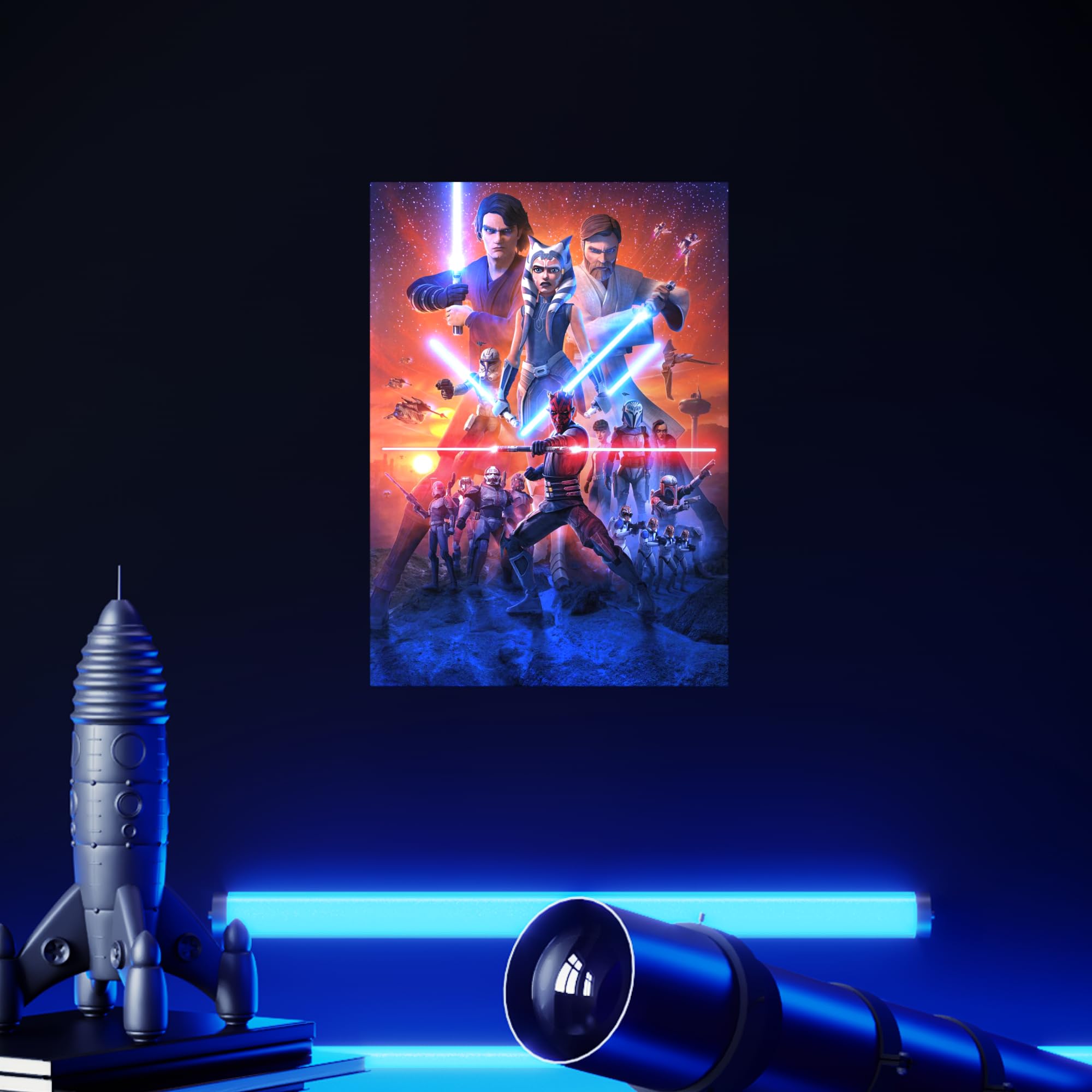 Amazon.com: Displate Metal Poster Star Wars - Ahsoka Tano - Clone