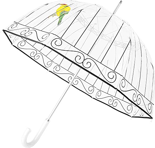 Miniatura 2 de Paraguas de burbujas para mujeres y niñas, toldo transparente transparente, paraguas grande transparente para lluvia,