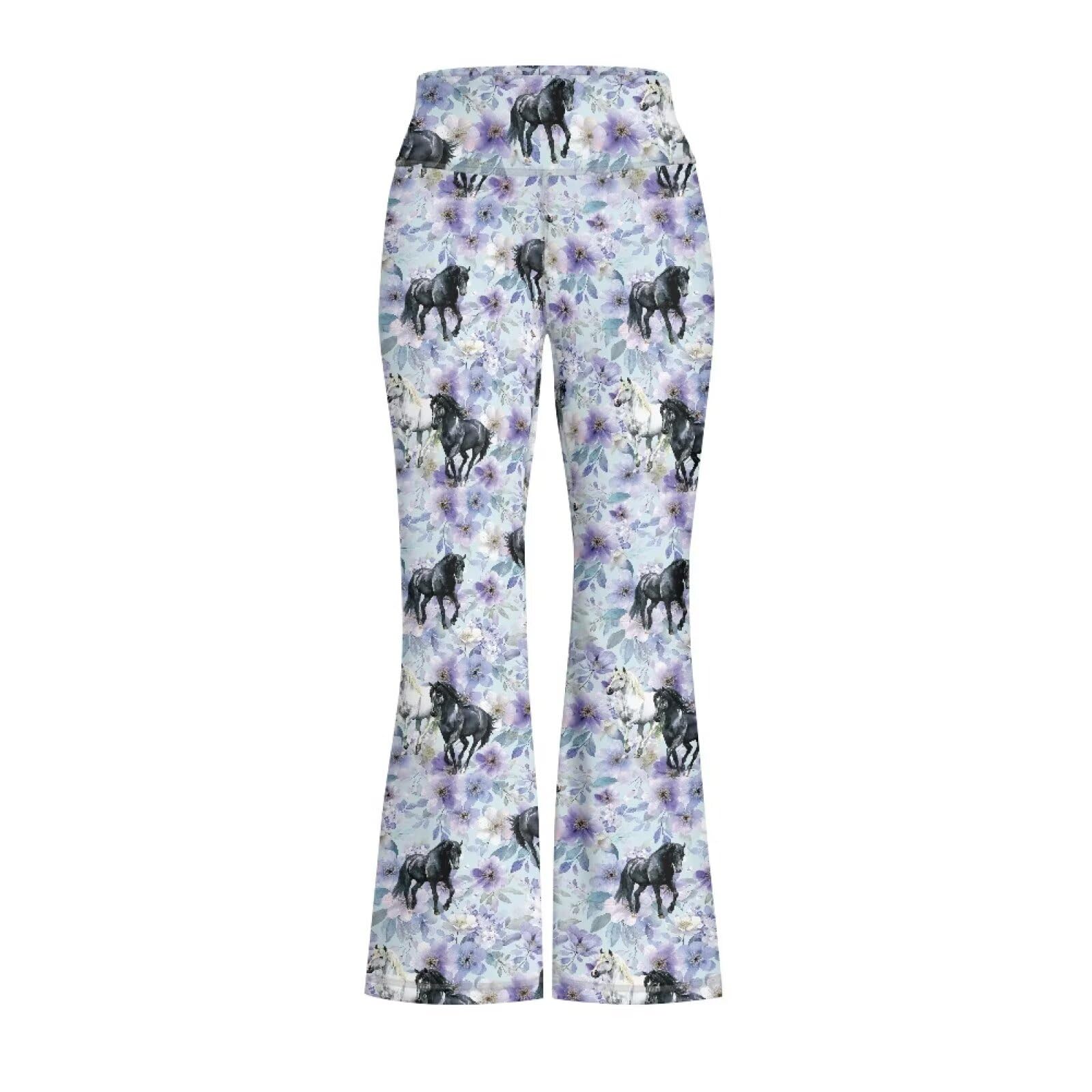 Girls Flare Leggings Cute Bell Bottoms for Teen Girls Wide Leg Sweatpants for 5-14 T
