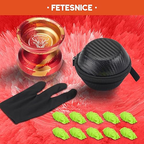 Miniatura 7 de FETESNICE Yoyo Yoyo profesional sensible de metal para niños principiantes, rodamiento Yoyo de repuesto para jugador Yoyo avanzado + herramienta de