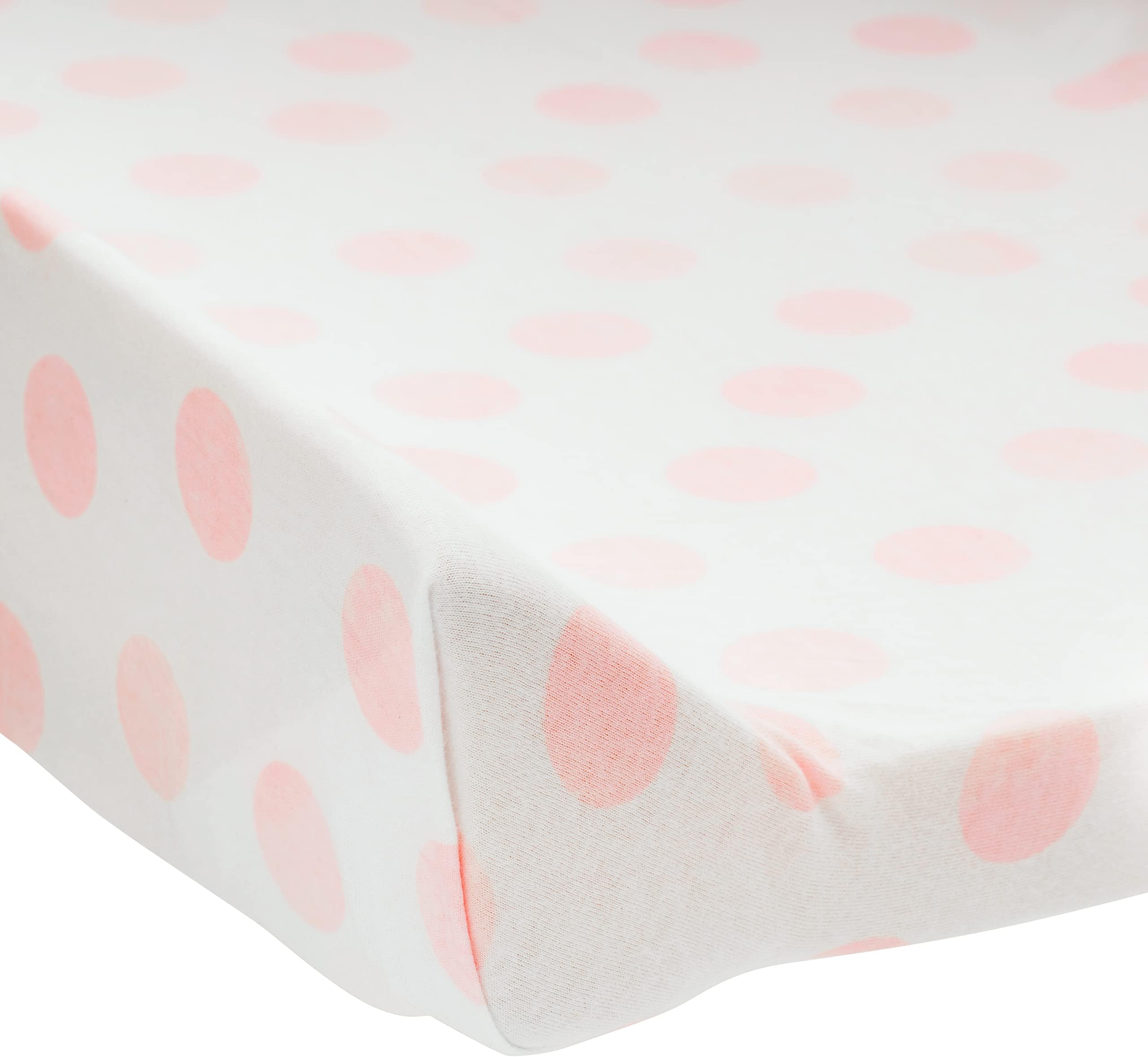 Andi Mae Changing Pad Cover - Watercolor Pink Dots -100% Jersey Cotton - Fits Standard Changing Pads