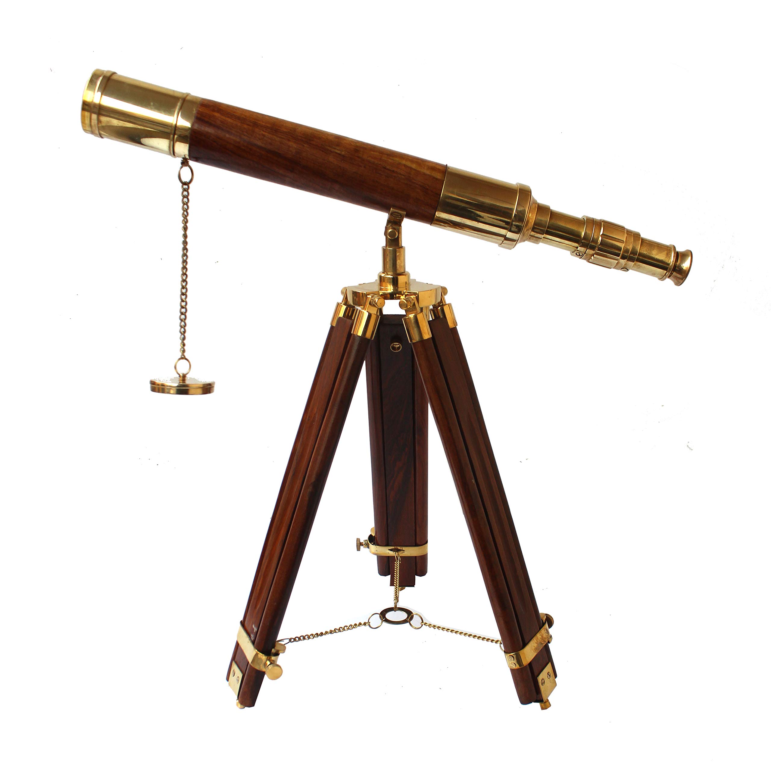 【２】レア♡　フランスアンティーク　ミニチュア　シアター望遠鏡　ペンダントトップ Amazon | Vintage Table Decorative Shiny Brass Tube Telescope With