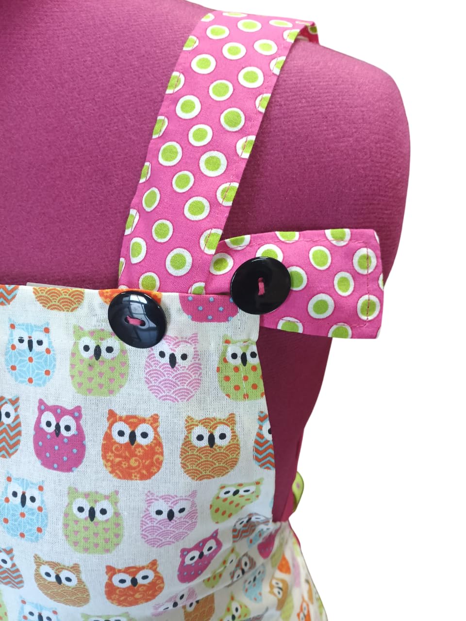Galba®.Bata, Babi, Delantal, Estola de maestra de educacion Infantil BUHOS COLORES (Edcicon Limitada) llevate un regalo por Compra.