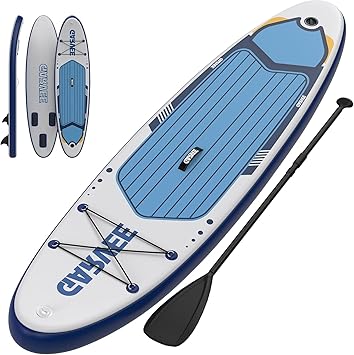 Inflatable Stand Up Paddle Board, 10'6"/11' Paddle Boards with Premium Accessories, Non-Slip EVA Deck, Ultra-Light Carry Bag Pump, SUP for Youth & Adults of All Skill Levels