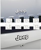 Vista 13 de Reflective Concepts - 2014-2018 Jeep Cherokee - Pegatinas de calcomanía superpuesta para emblema delantero y trasero de Jeep