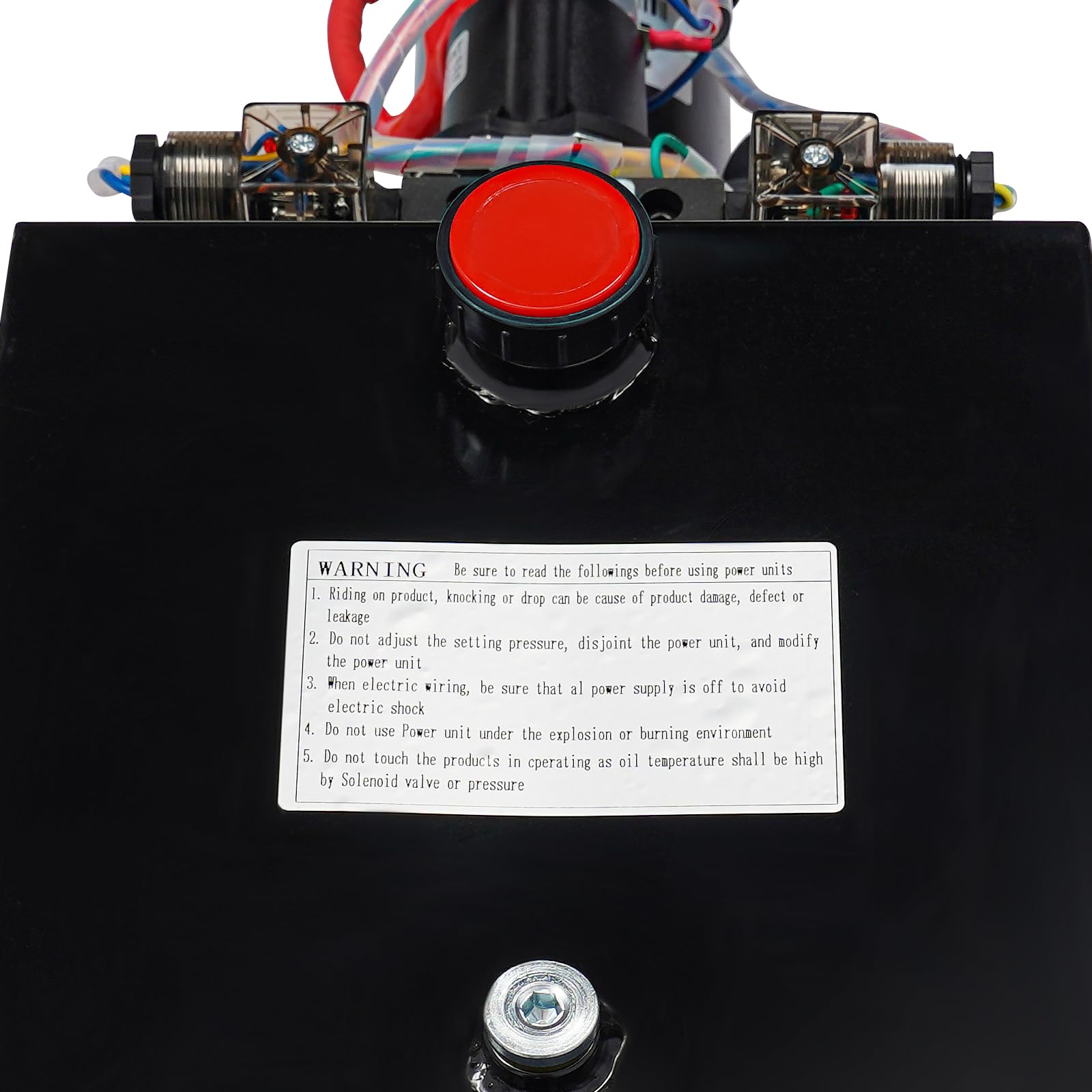 21MPA Hydraulikpumpe Doppelwirkende Hydraulikaggregat 1200W 12V Elektrohydraulik Pumpe mit Fernbedienung,hydraulik handpumpe Hydraulikzylinder für Aufzüge, Gabelstapler,8 Quart