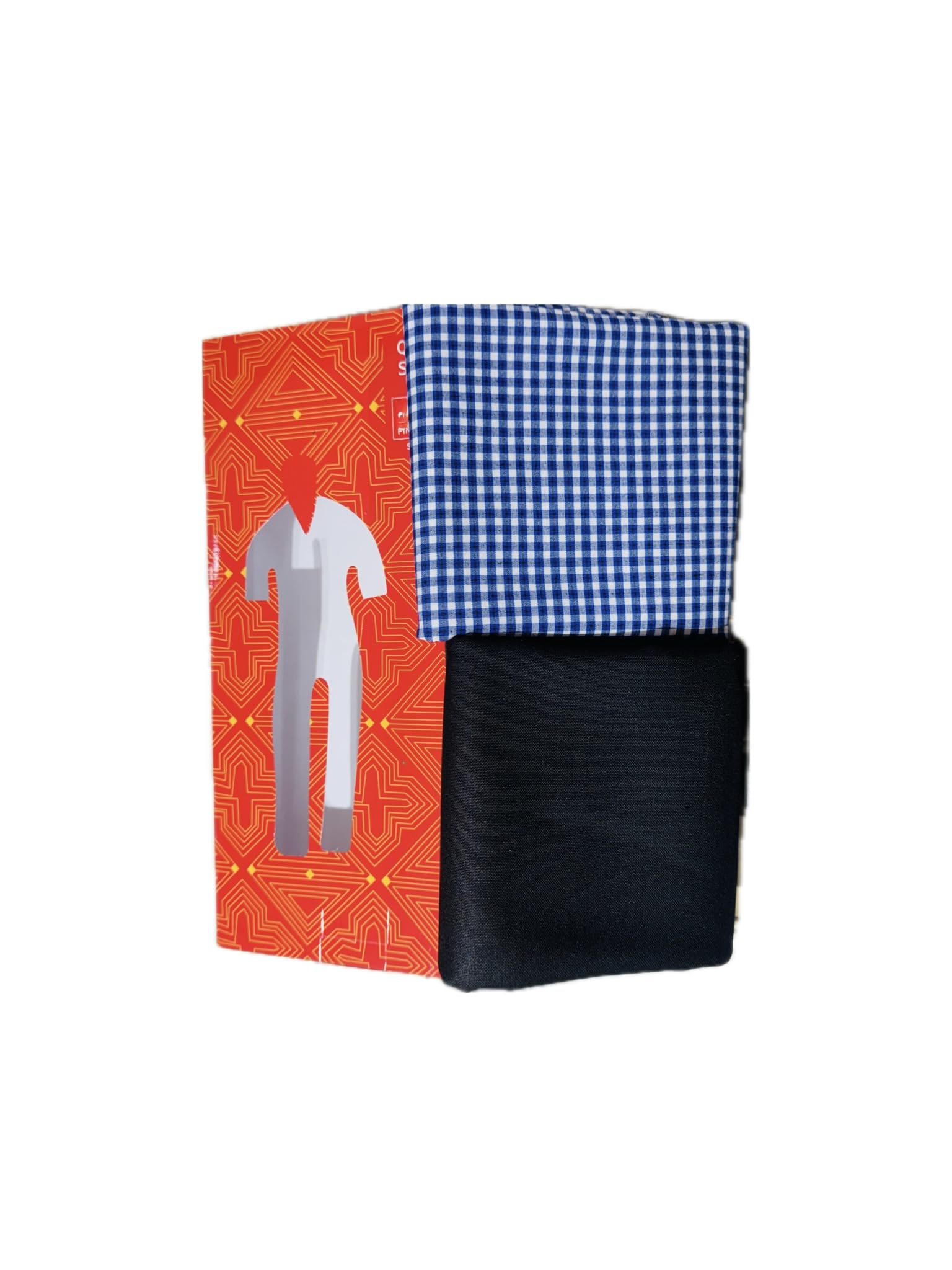 raymond fabrics Trouser Shirt Fabric Combo Box (Unstitched, All Weather Fabric) (BLUE TWO CHECK SHIRT +BLACK PANT)-picture-15