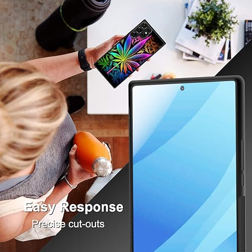 Miniatura 6 de BFUKVOU Funda para Galaxy S23 Ultra, policarbonato duro+TPU suave, antideslizante, ultra fina, funda protectora a prueba de golpes para Samsung