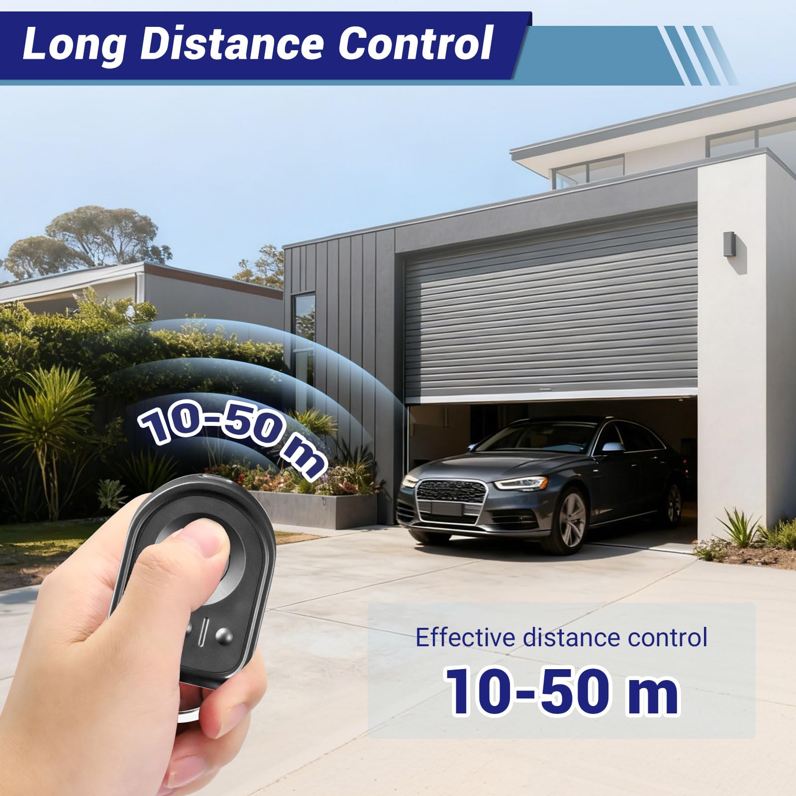 Remplacement Télécommande S0mfy RTS de 433,42 MHz, Compatible avec Motorisation Portail et Porte de Garage, Télécommande S0mfy 4 Canaux pour KEYGO RTS, 1841064(Lot de 2) - 4