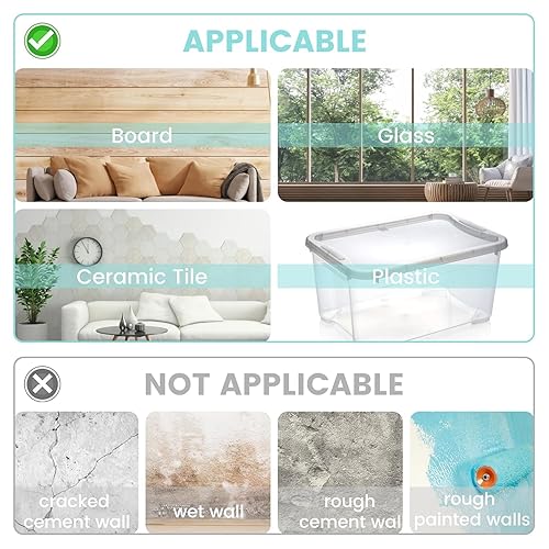 Miniatura 9 de Masilla adhesiva para póster, masilla adhesiva reutilizable y extraíble, 96 unidades, masilla de montaje para exhibir pinturas de pared, fotografía