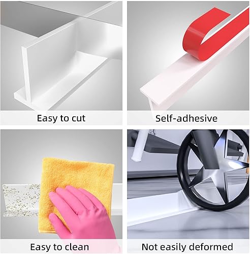 Miniatura 4 de Barrera plegable de 39 pulgadas para regadera y sistema de retención de agua, protector de salpicaduras de agua y mantiene el agua dentro del