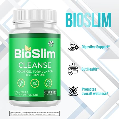 Miniatura 4 de Bioslim Cleanse Cápsulas (2 unidades), píldoras oficiales de suplemento de limpieza Bioslim con todos los ingredientes naturales, fórmula avanzada