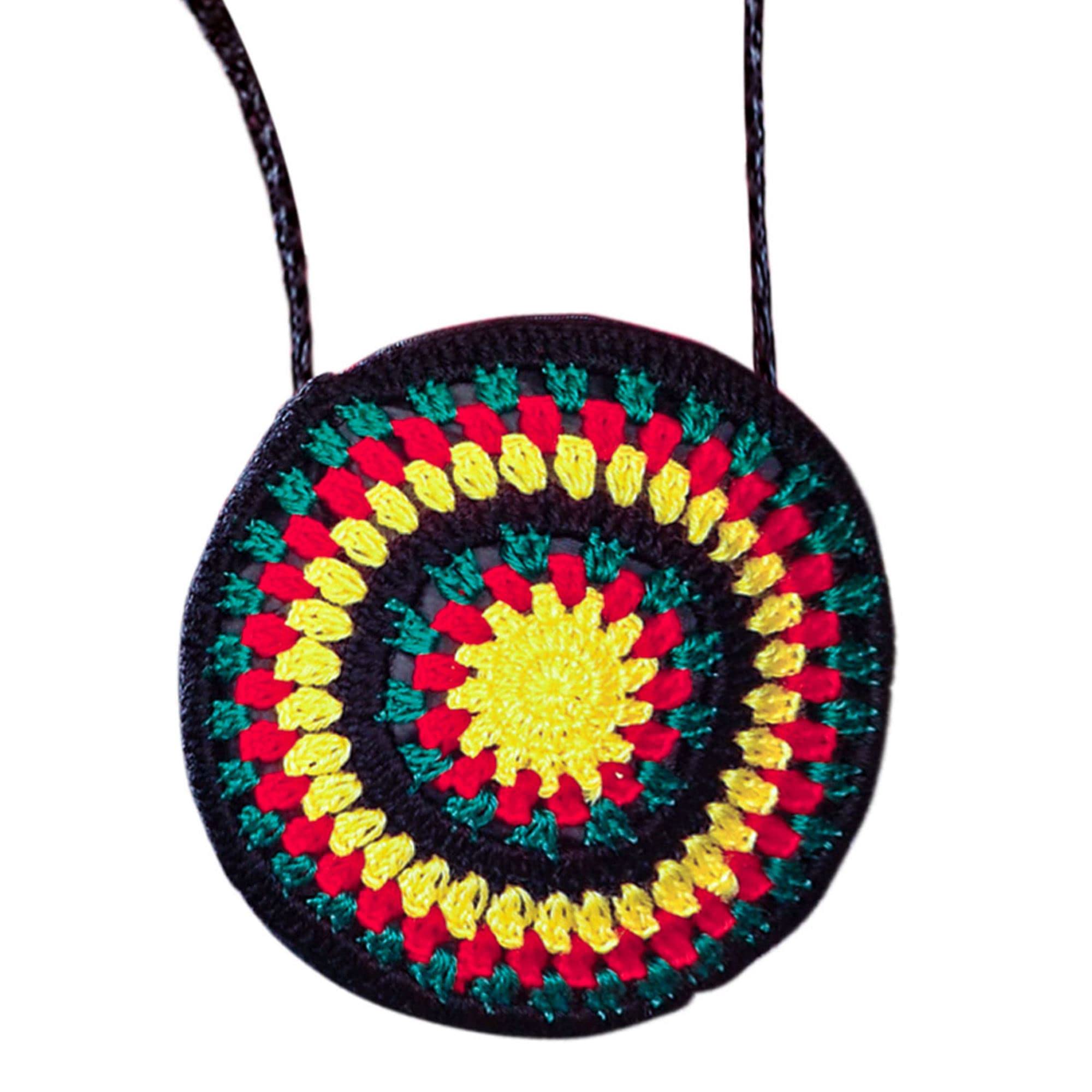 Crochet Handbag Reggae/Rasta Accessory for Fancy Dress